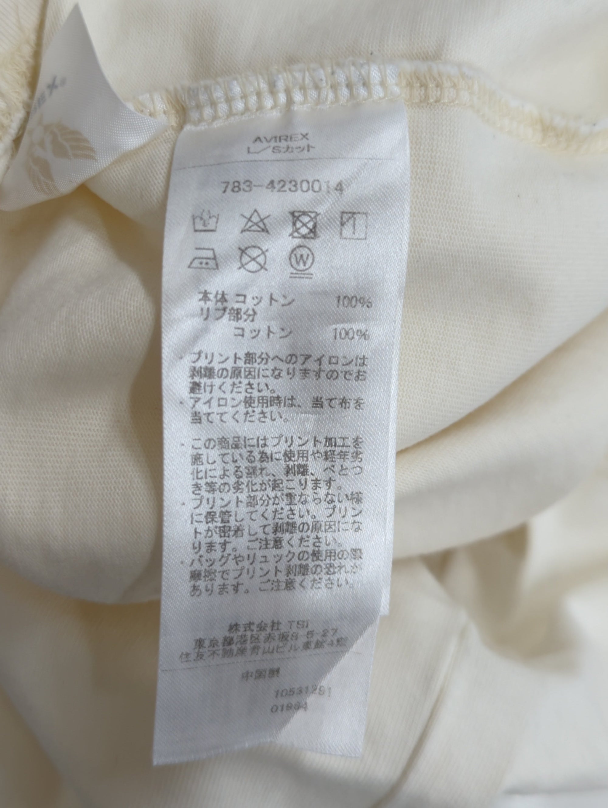 AVIREX / MIL. STENCIL T-SHIRT OFFICIAL LOGO / ミリタリー ステンシル 長袖Tシャツ オフィシャルロゴ