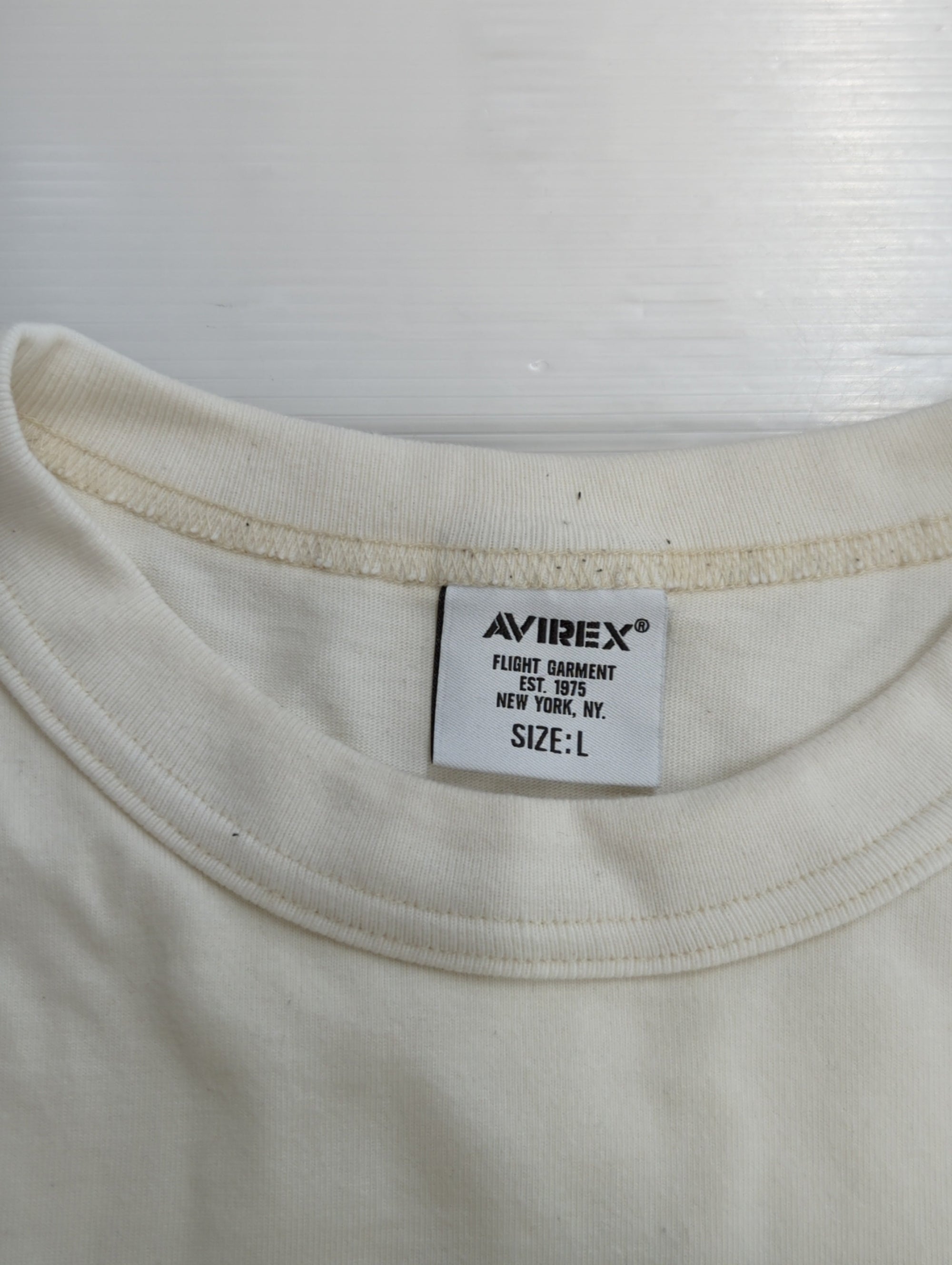 AVIREX / MIL. STENCIL T-SHIRT OFFICIAL LOGO / ミリタリー ステンシル 長袖Tシャツ オフィシャルロゴ