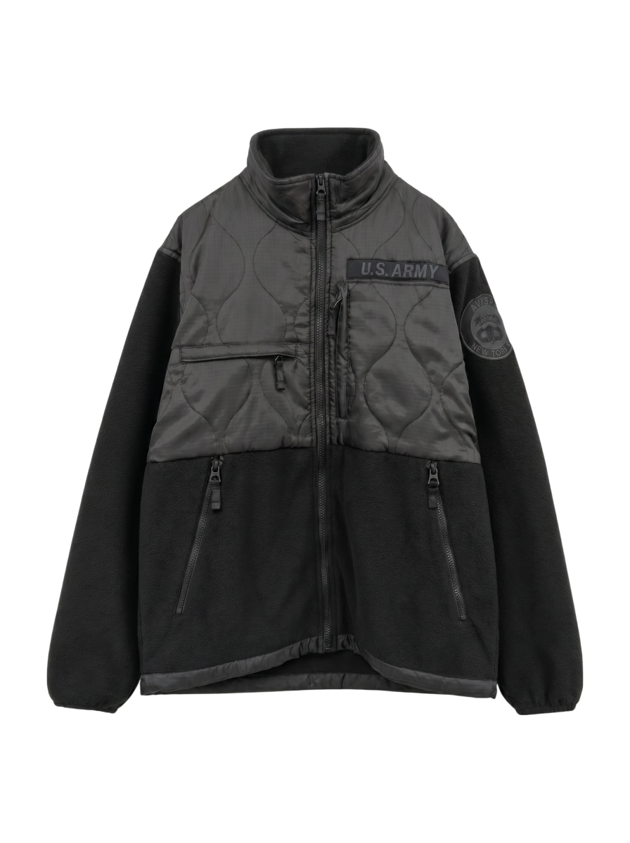 AVIREX / キルト コンビ フリース / QUILT COMBI FLEECE JACKET