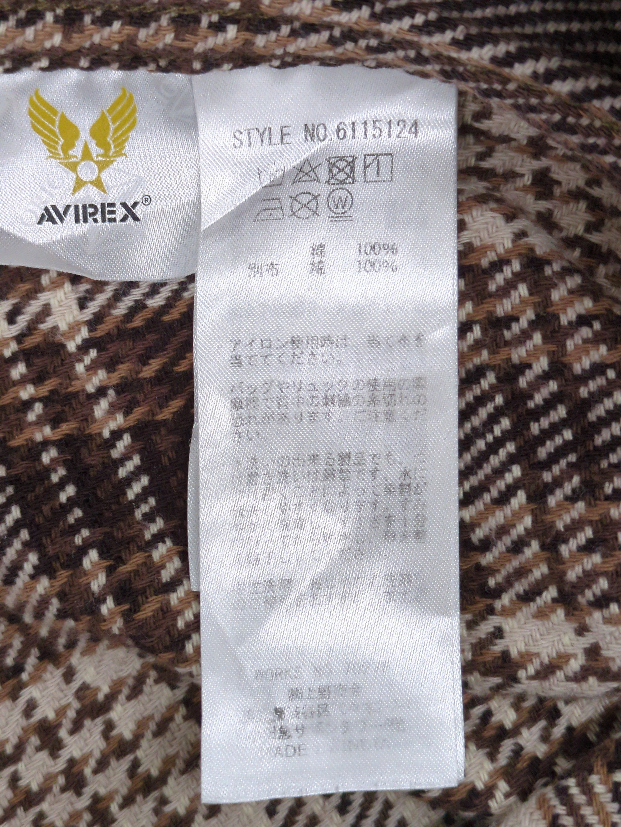 AVIREX / チェックシャツ ハリケーン ハンター/L/S CHECK SHIRT HURRICANE HUNTER