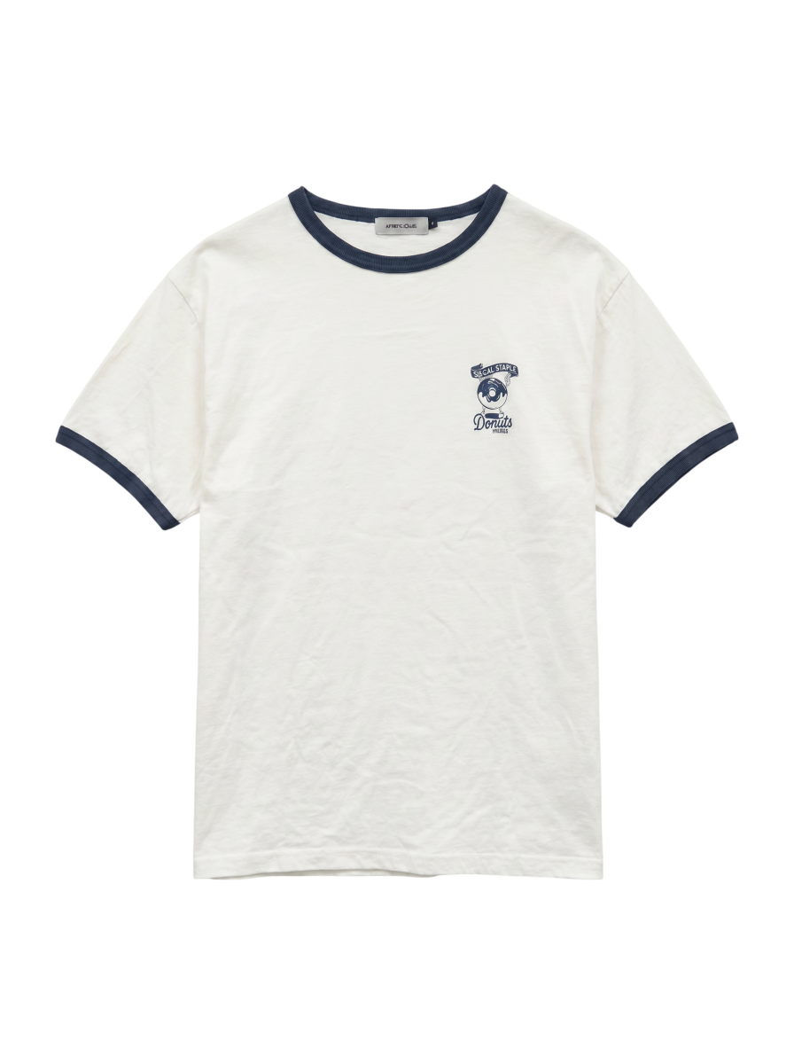 AVIREX / 《WEB&DEPOT限定》DOUNUT ONE POINT RINGER T-SHIRT/Tシャツ/
