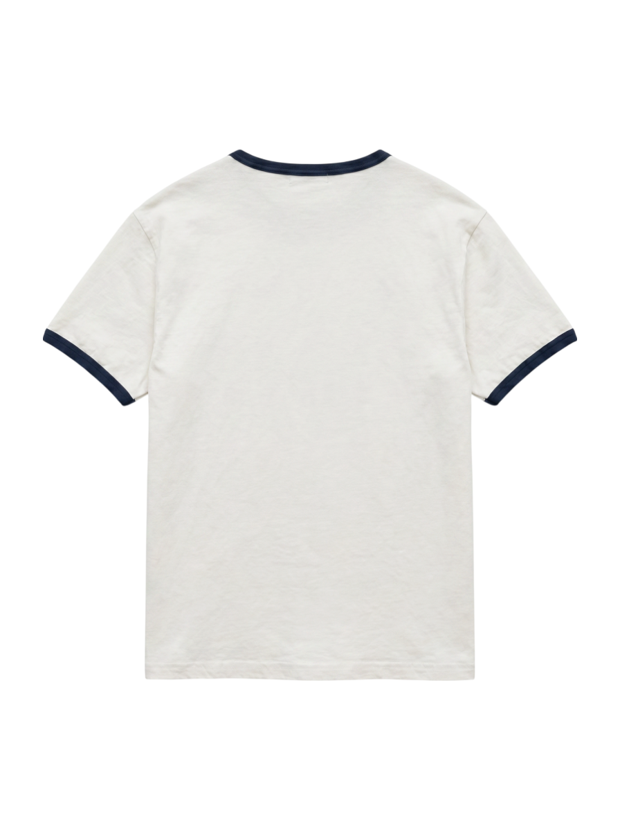 AVIREX / 《WEB&DEPOT限定》DOUNUT ONE POINT RINGER T-SHIRT/Tシャツ/