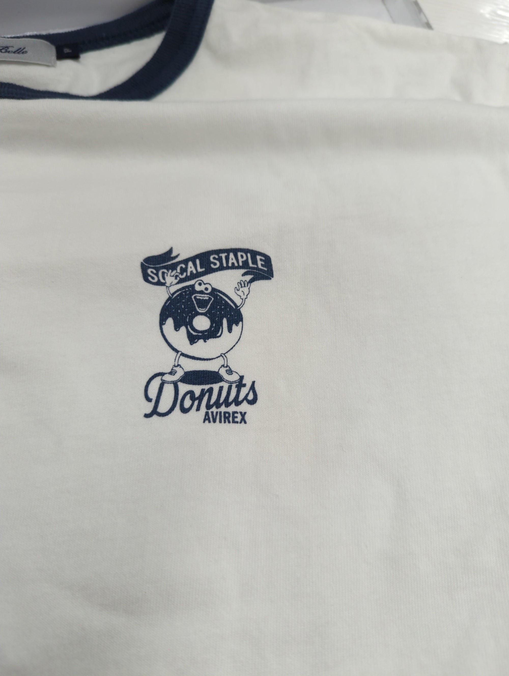 AVIREX / 《WEB&DEPOT限定》DOUNUT ONE POINT RINGER T-SHIRT/Tシャツ/