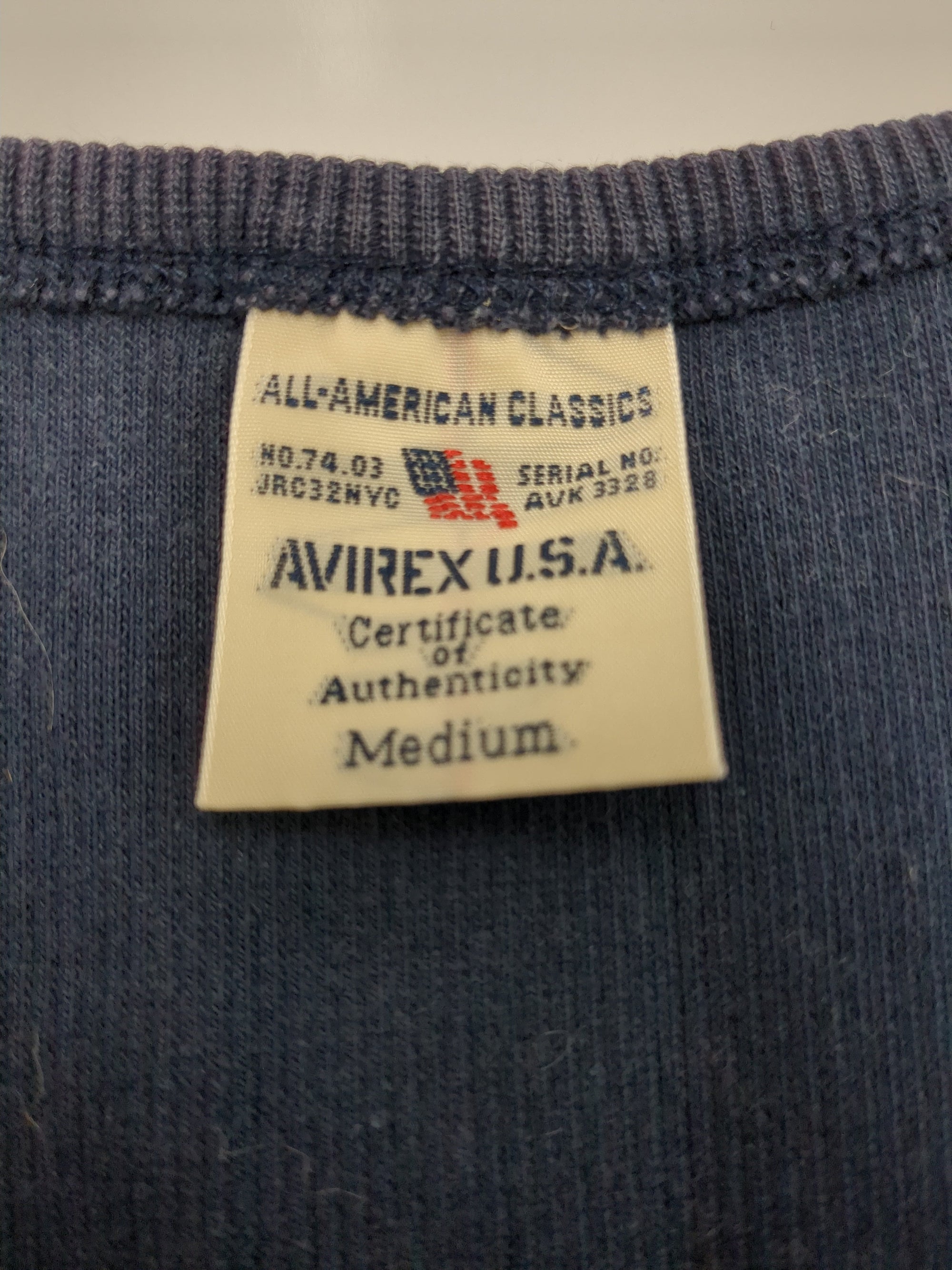 AVIREX / 《DAILY》RIB L/S V-NECK T-SHIRT/リブ 長袖 ブイネック Tシャツ デイリーウェア