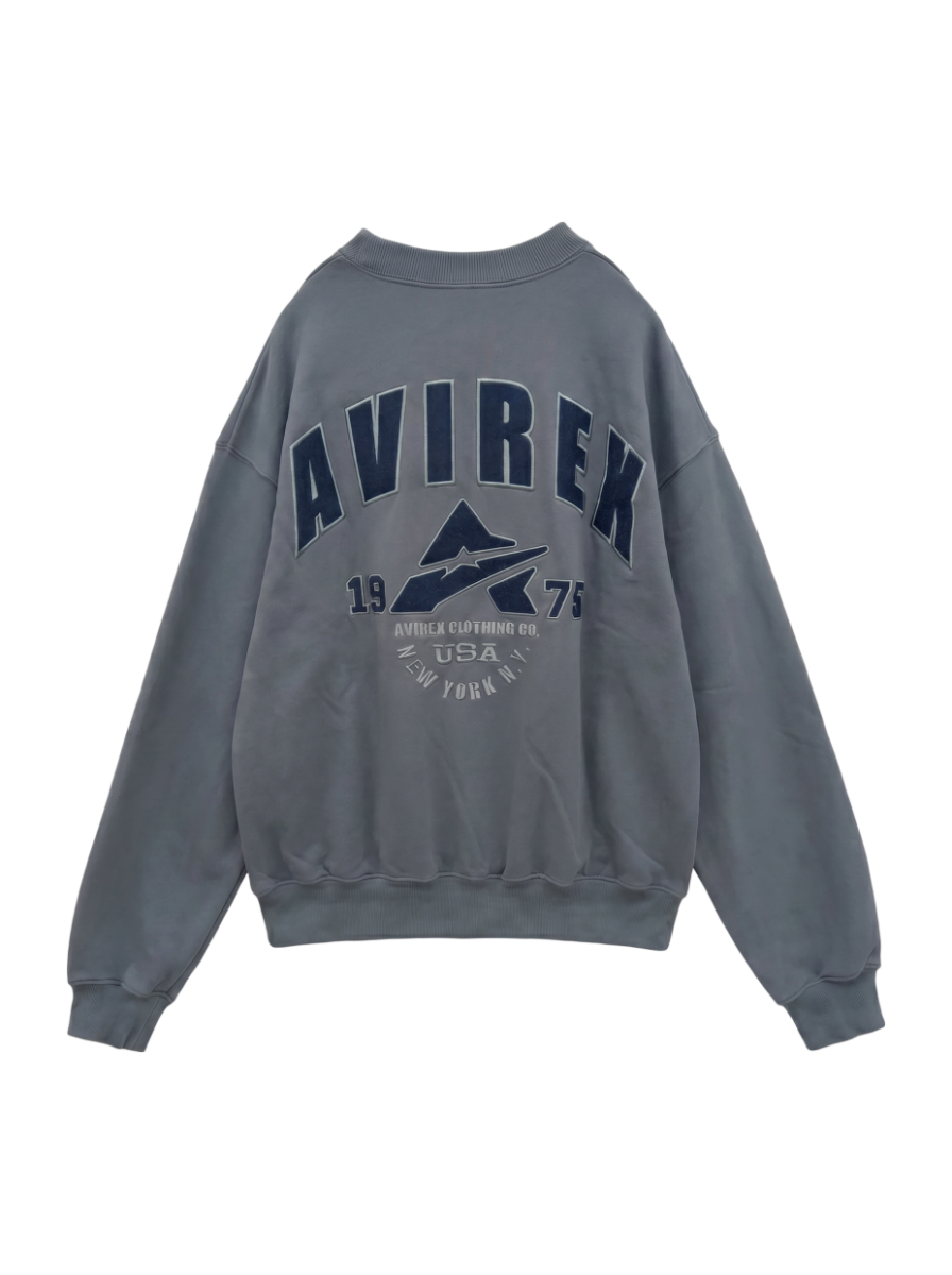 AVIREX / 【WEB&DEPOT限定】SAME TONE CREW NECK SWEAT/セイム トーン クルーネック スウェット