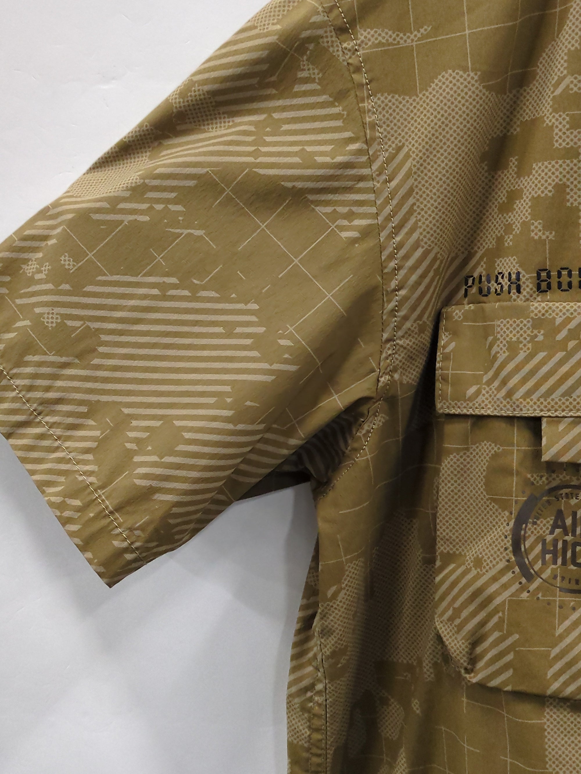 AVIREX / ファンクショナル スタンドジップシャツ/S/S FUNCTIONAL STAND ZIP SHIRT