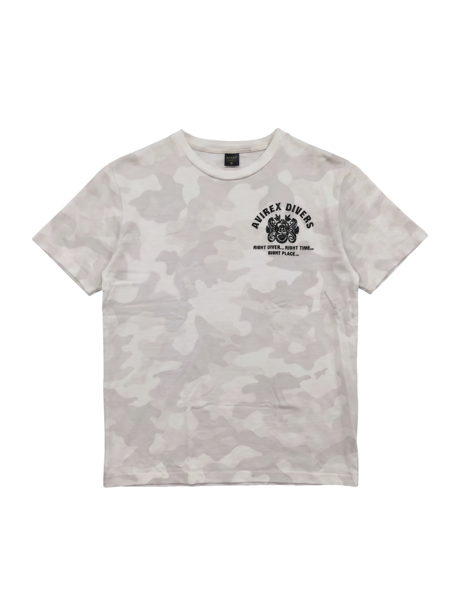 AVIREX / SH/刺繍 Tシャツ ダイビング&サルベージ/EMB CREW NECK T-SHIRT DIVING & SALVAGE