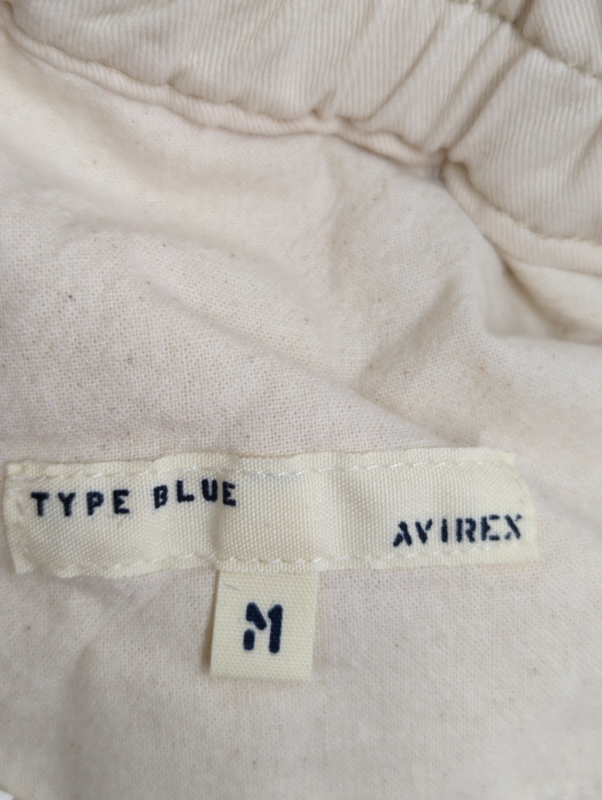 AVIREX / CIRCLE STENCIL PRINT WIDE DENIM PANTS