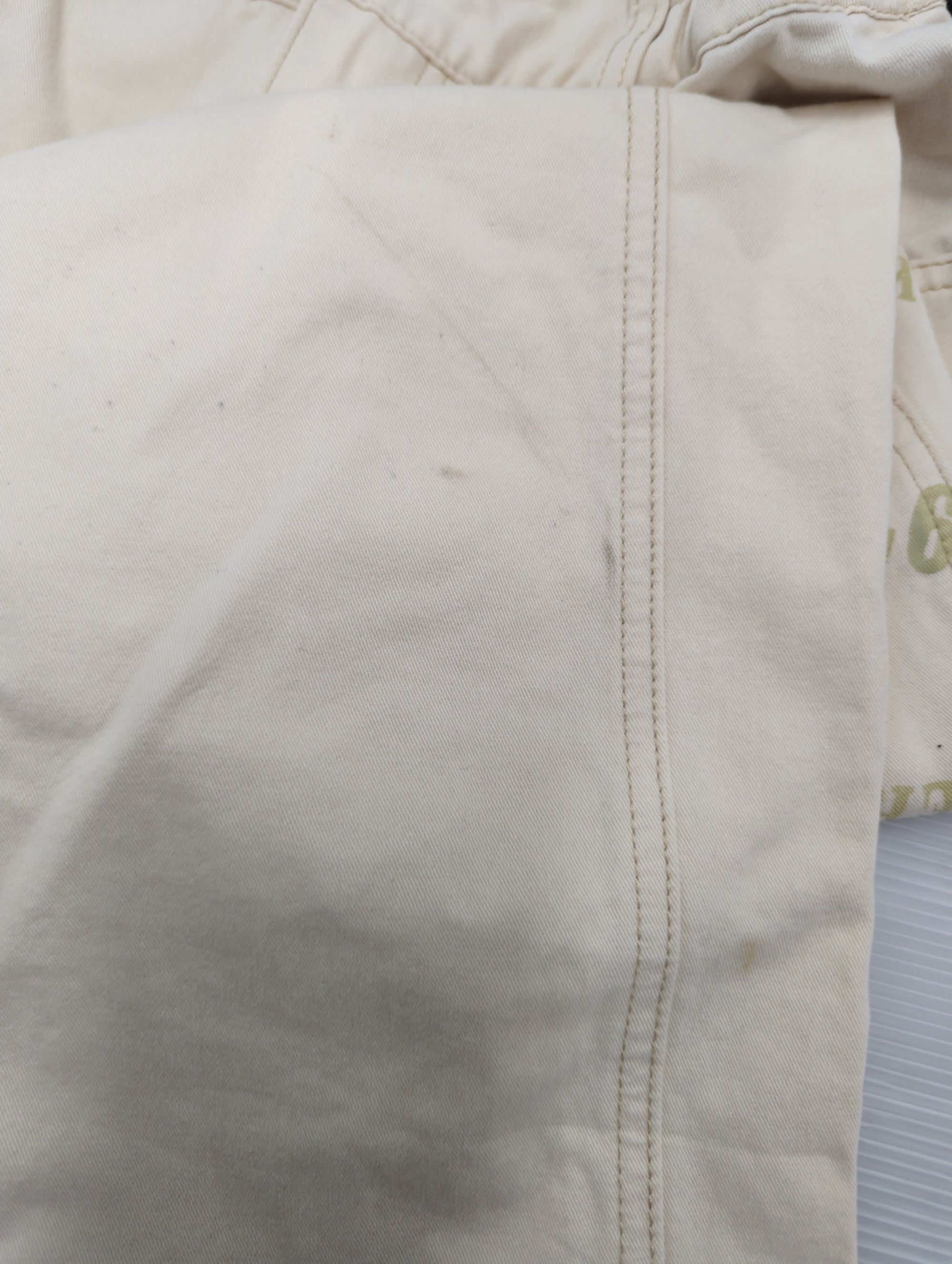AVIREX / CIRCLE STENCIL PRINT WIDE DENIM PANTS