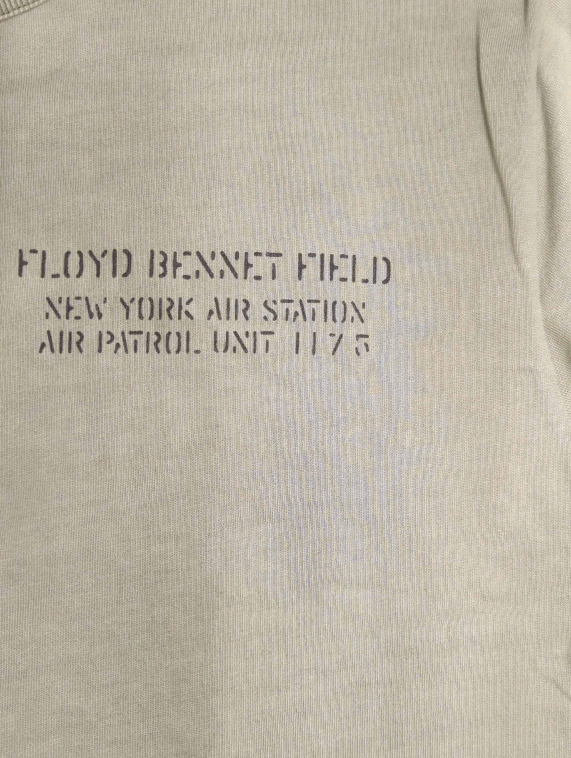 AVIREX / オーバーダイド ヘンリーネック フラッグ Tシャツ/OVER DYED HENLY NECK FLAG T-SHIRT