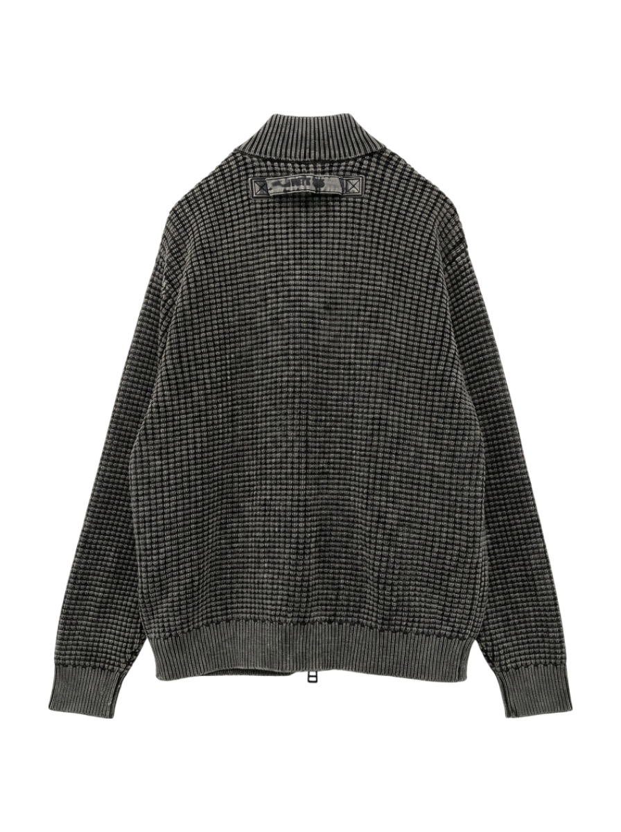 AVIREX / 《直営店限定》FADE WASH COMMAND ZIP UP KNIT / フェイドウォッシュ コマンド ジップアップ ニット