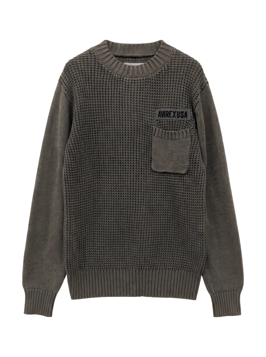 AVIREX / # DP CTN MOCK KNIT