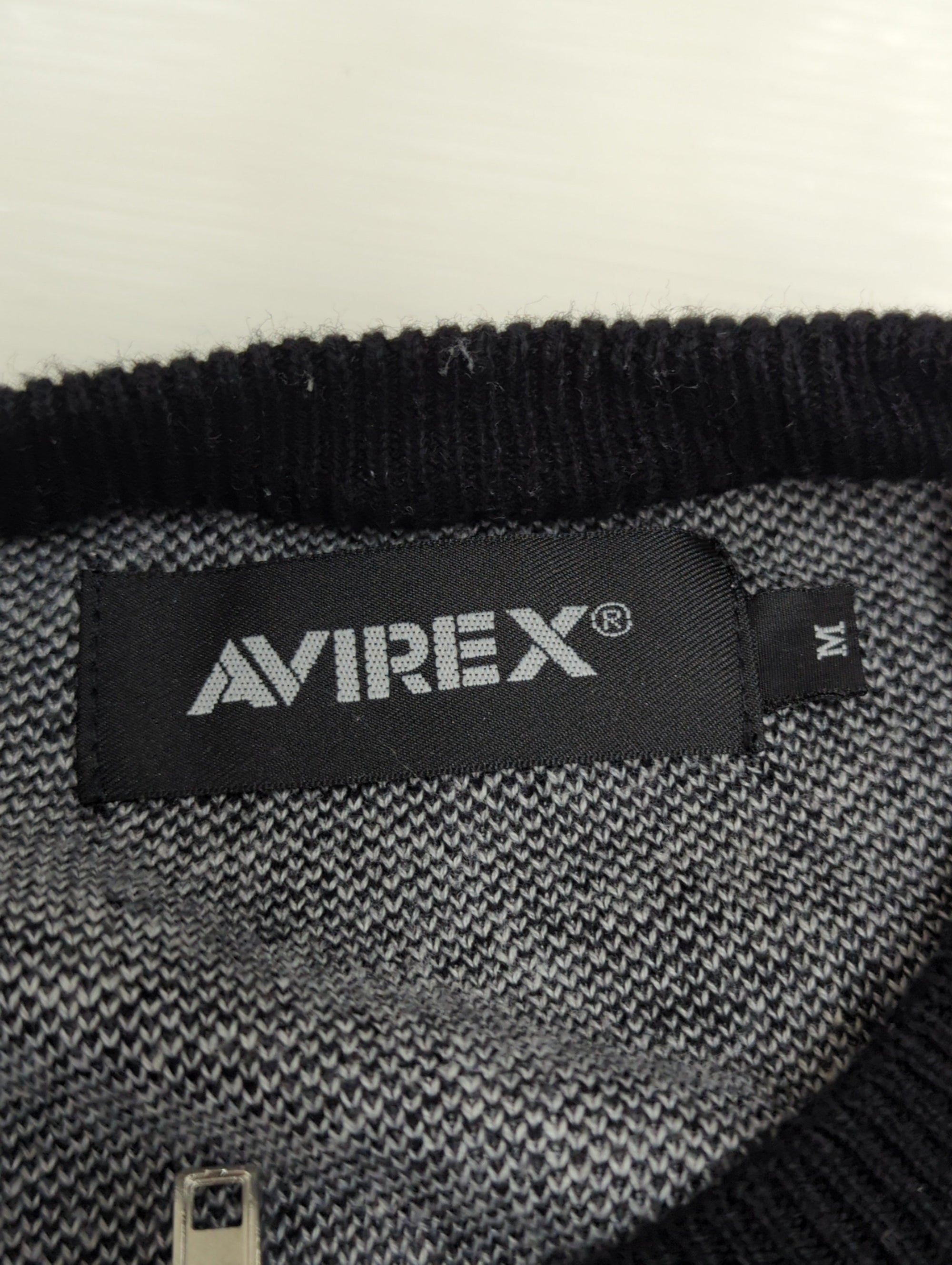 AVIREX / 《直営店限定》RIB LINE ZIP KNIT/ リブラインジップニット