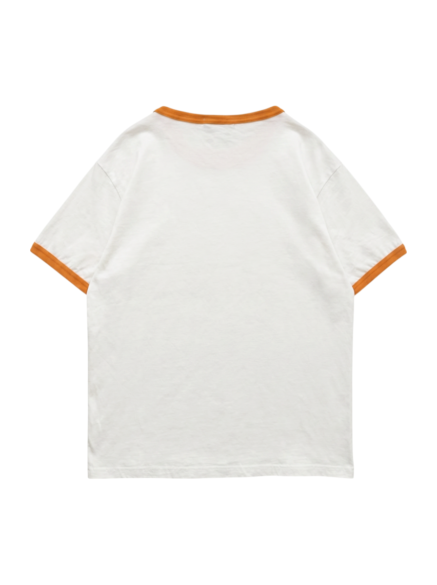 AVIREX / DONUT PRINT RINGER T-SHIRT/ドーナツプリント リンガーTシャツ