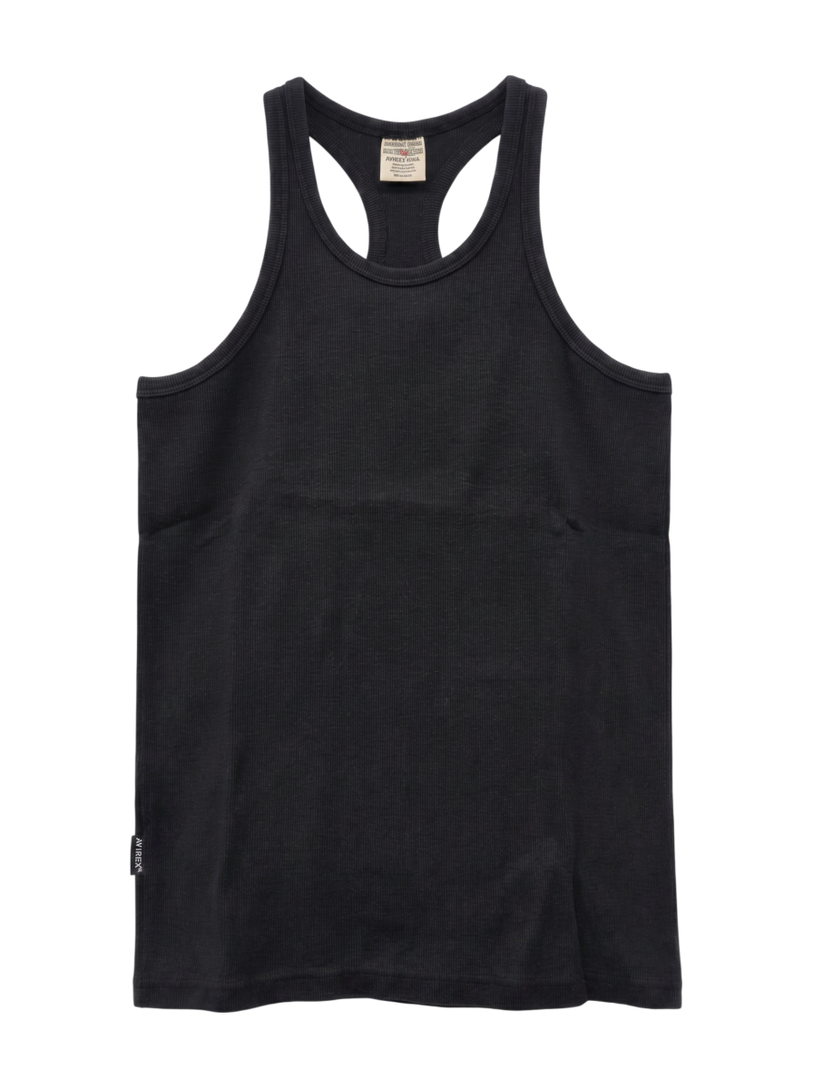 AVIREX / 《DAILY/デイリー》RIB TANK TOP BACK CROSS/リブ タンクトップ バッククロス デイリーウェア