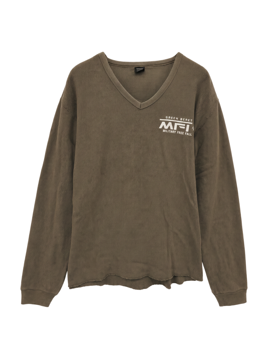 AVIREX / ハニカムワッフル 長袖Tシャツ/ HONEYCOMB WAFFLE T-SHIRT
