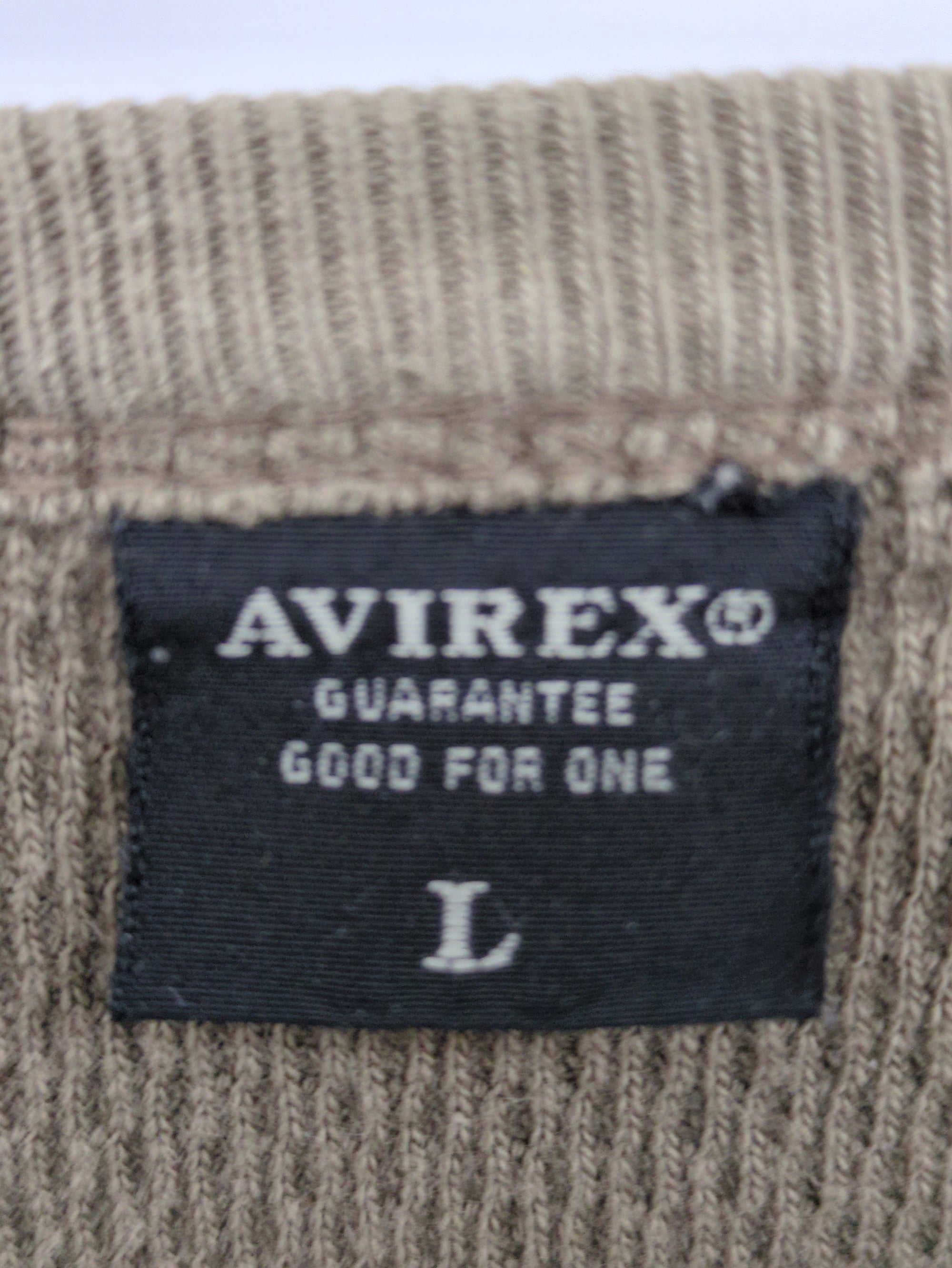 AVIREX / ハニカムワッフル 長袖Tシャツ/ HONEYCOMB WAFFLE T-SHIRT