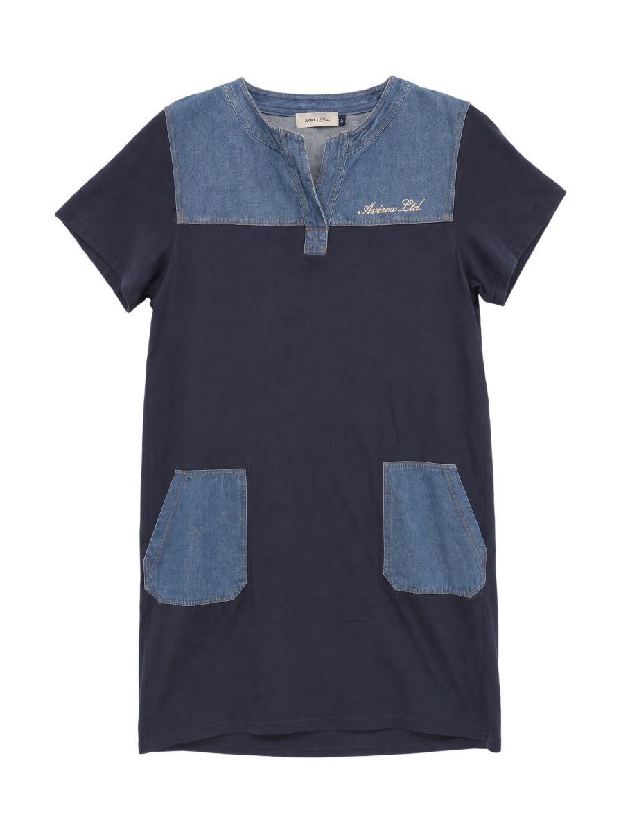 AVIREX / デニムコンビ ワンピース/ DENIM COMBI ONE PIECE