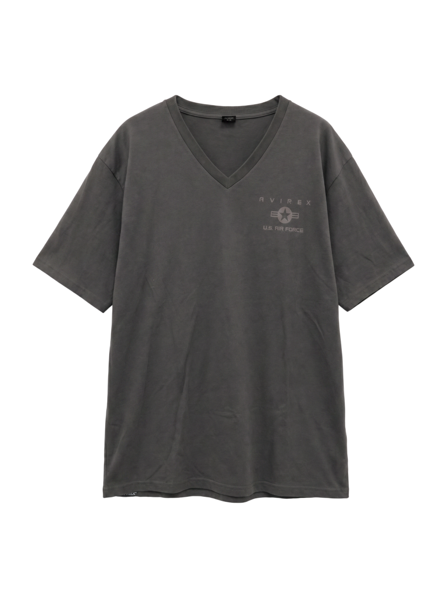 AVIREX / プリント VネックTシャツ F-117A/S/S T/C PRINT V- NECK TEE F-117A/AVIREX/ アヴィレックス