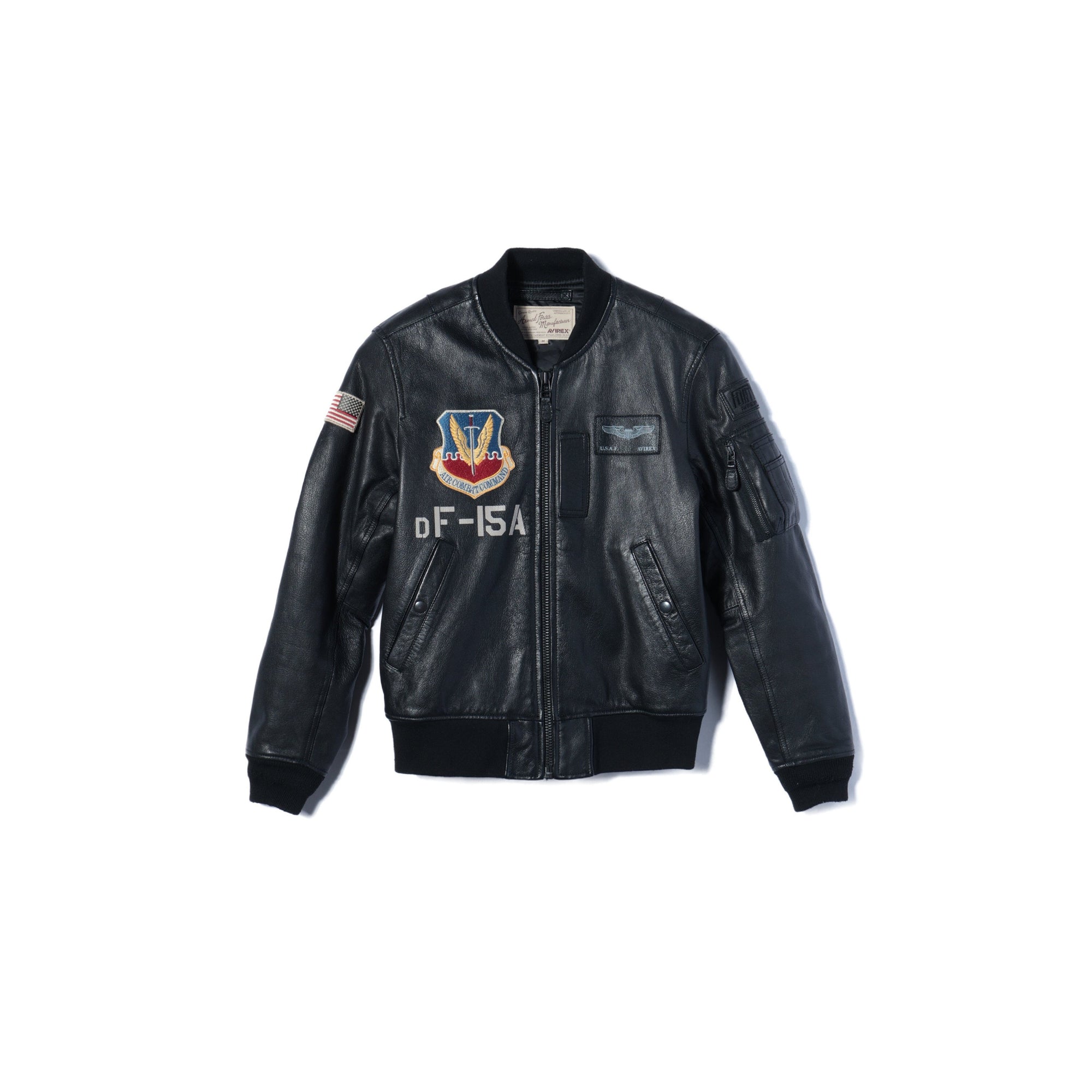 AVIREX / SH LEATHER MA-1 STRE