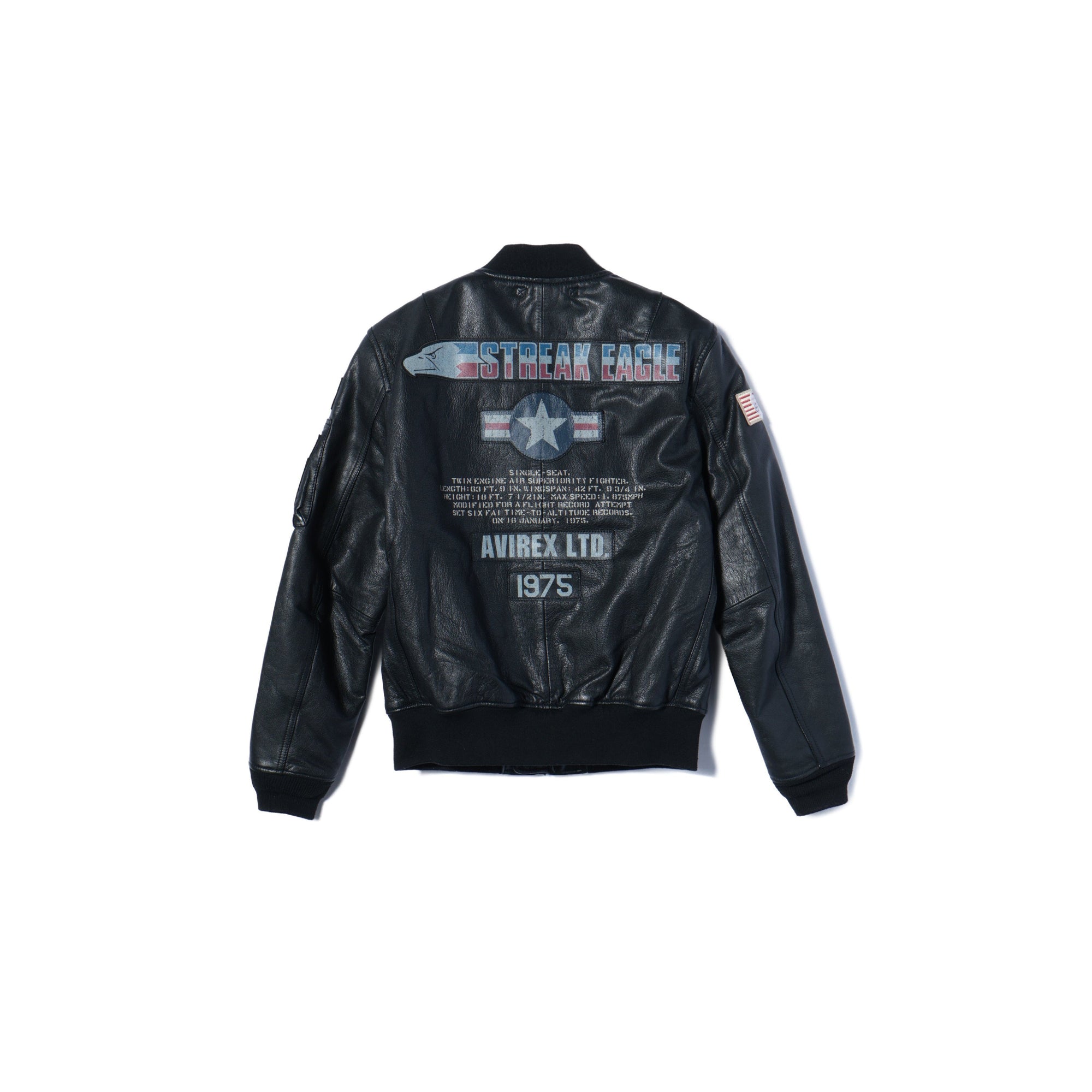 AVIREX / SH LEATHER MA-1 STRE