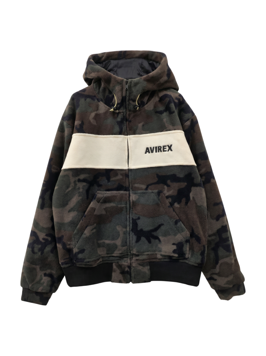 AVIREX / 2トーン ビッグ フリース パーカー / 2TONE BIG FLEECE PARKA