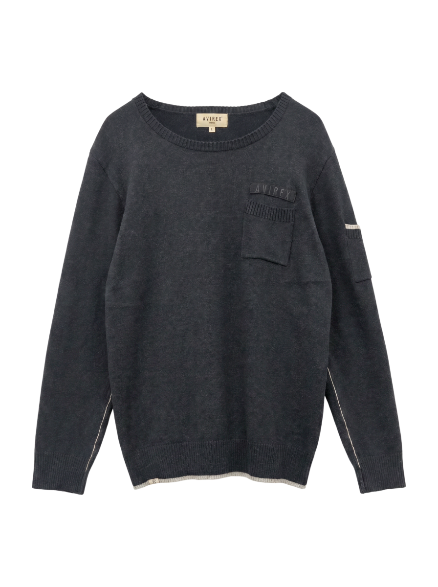 AVIREX / FATIGUE KNIT TOPS/ ファティーグニットトップス