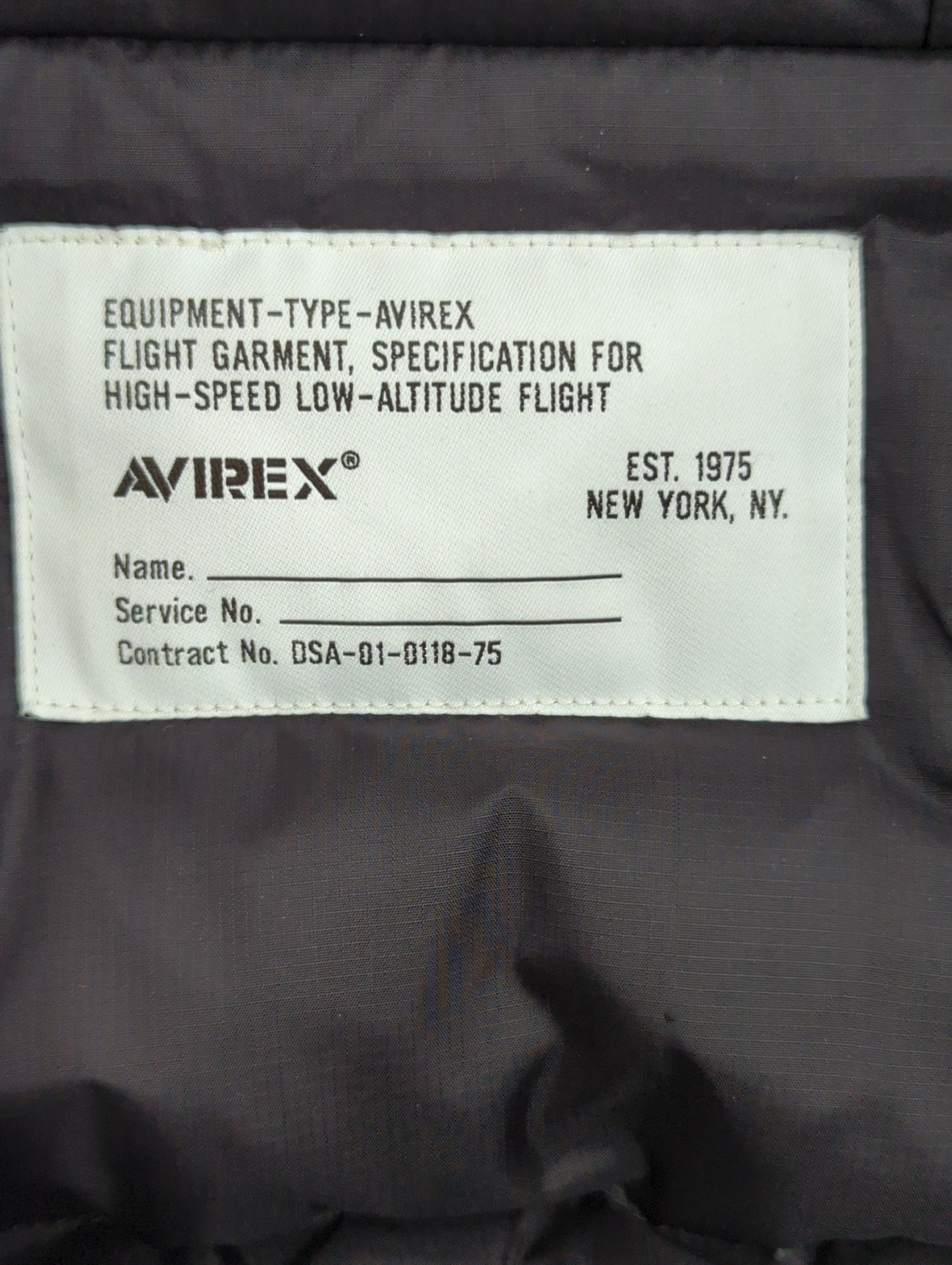 AVIREX / DS C.W. FIELD DOWN PARKA II