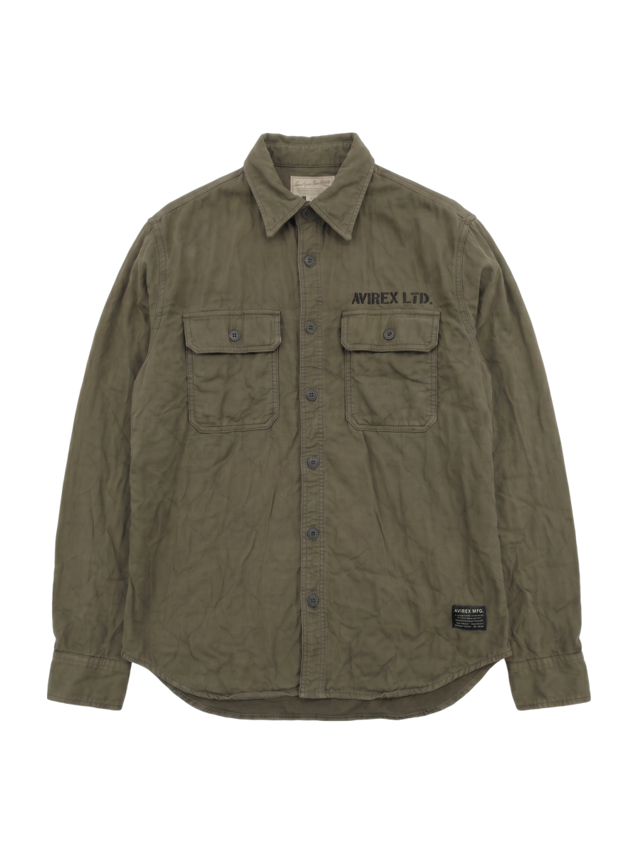AVIREX / 【直営店舗限定】AVIREX/アヴィレックス/キルティング シャツ/ QUILTING SHIRT