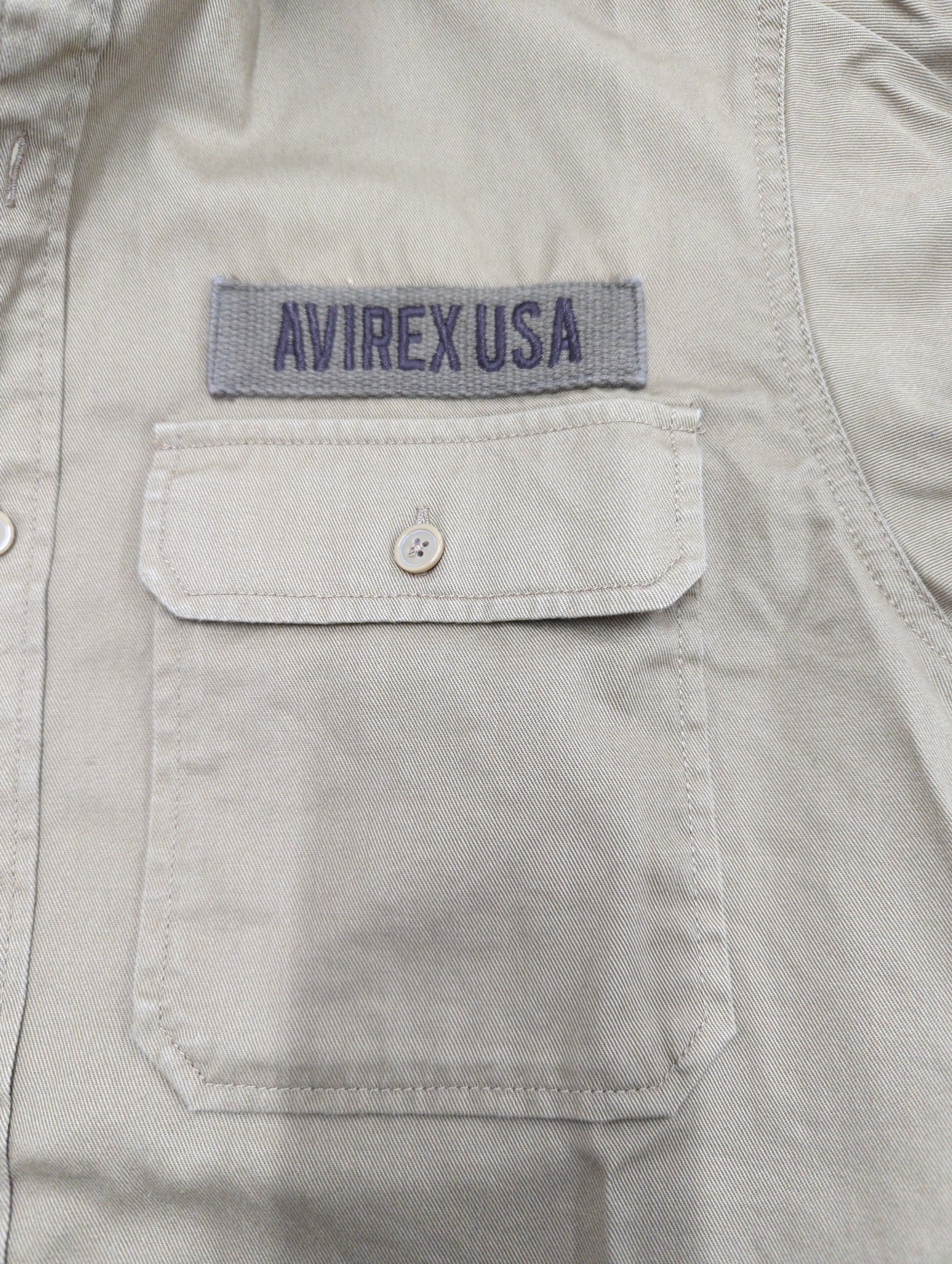 AVIREX / BASIC FATIGUE KHAKI L/S SHIRT/長袖 ファティーグ カーキ シャツ