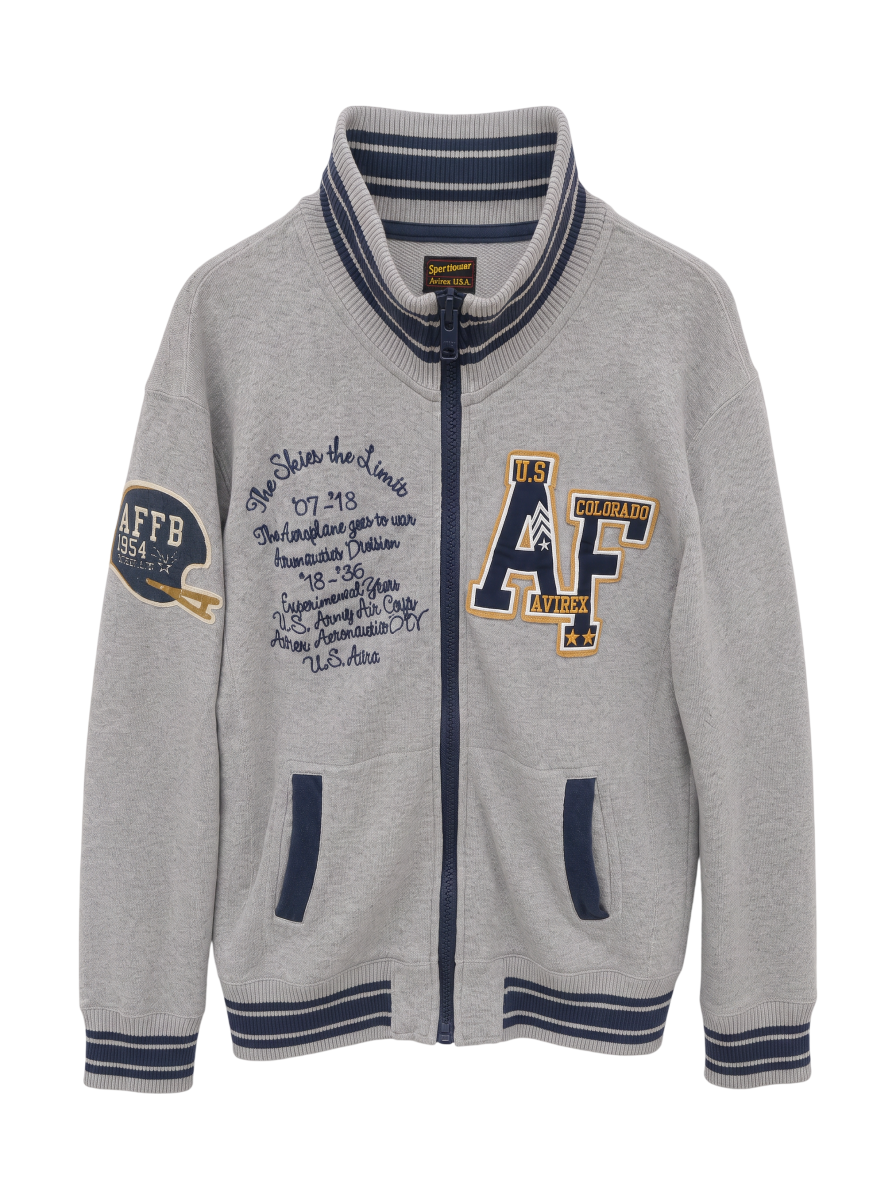 AVIREX / LINE RIB AWARD JACKET