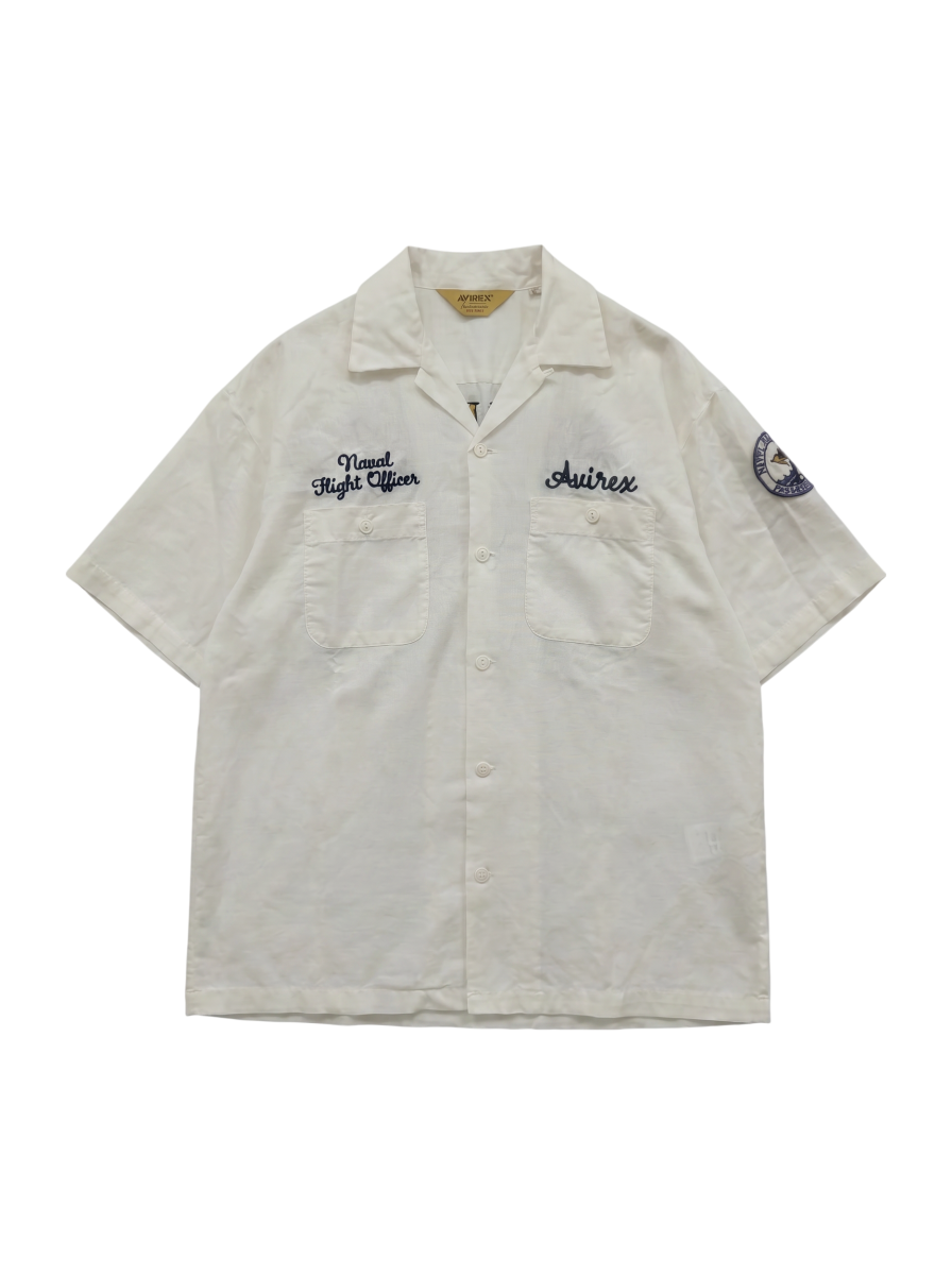 AVIREX / LINEN/COTTON PENSACOLA WORK SHIRT