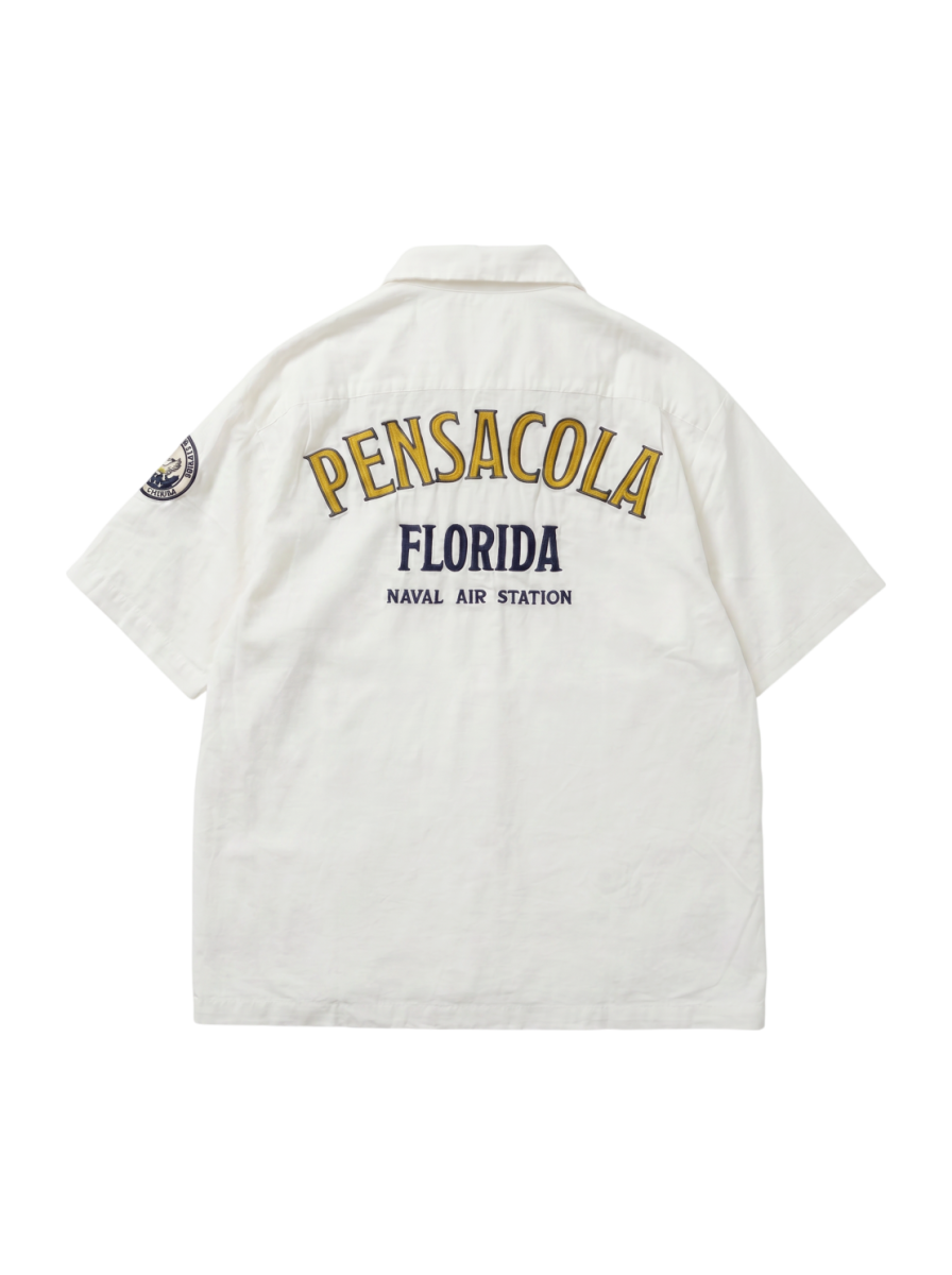 AVIREX / LINEN/COTTON PENSACOLA WORK SHIRT