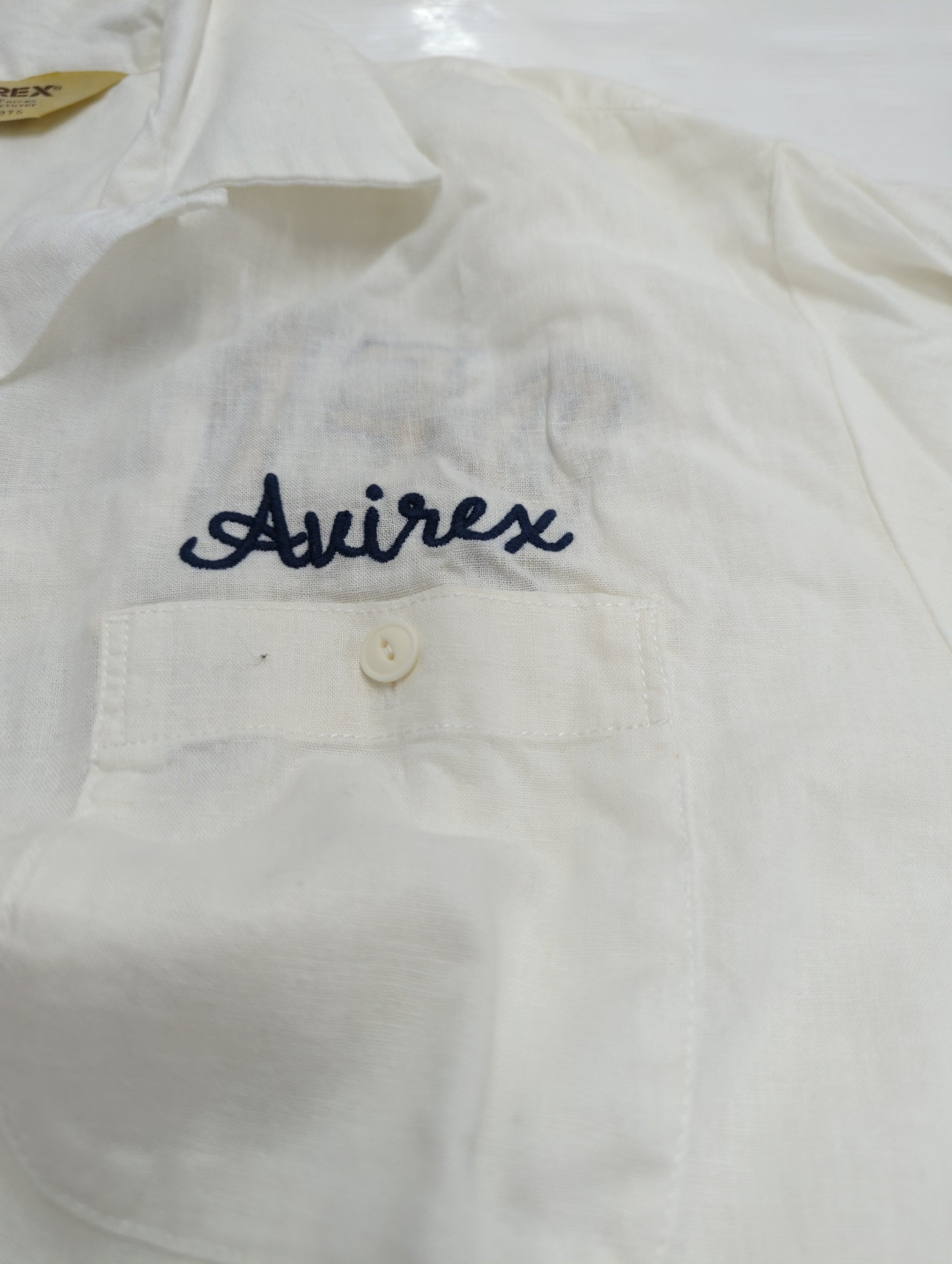 AVIREX / LINEN/COTTON PENSACOLA WORK SHIRT