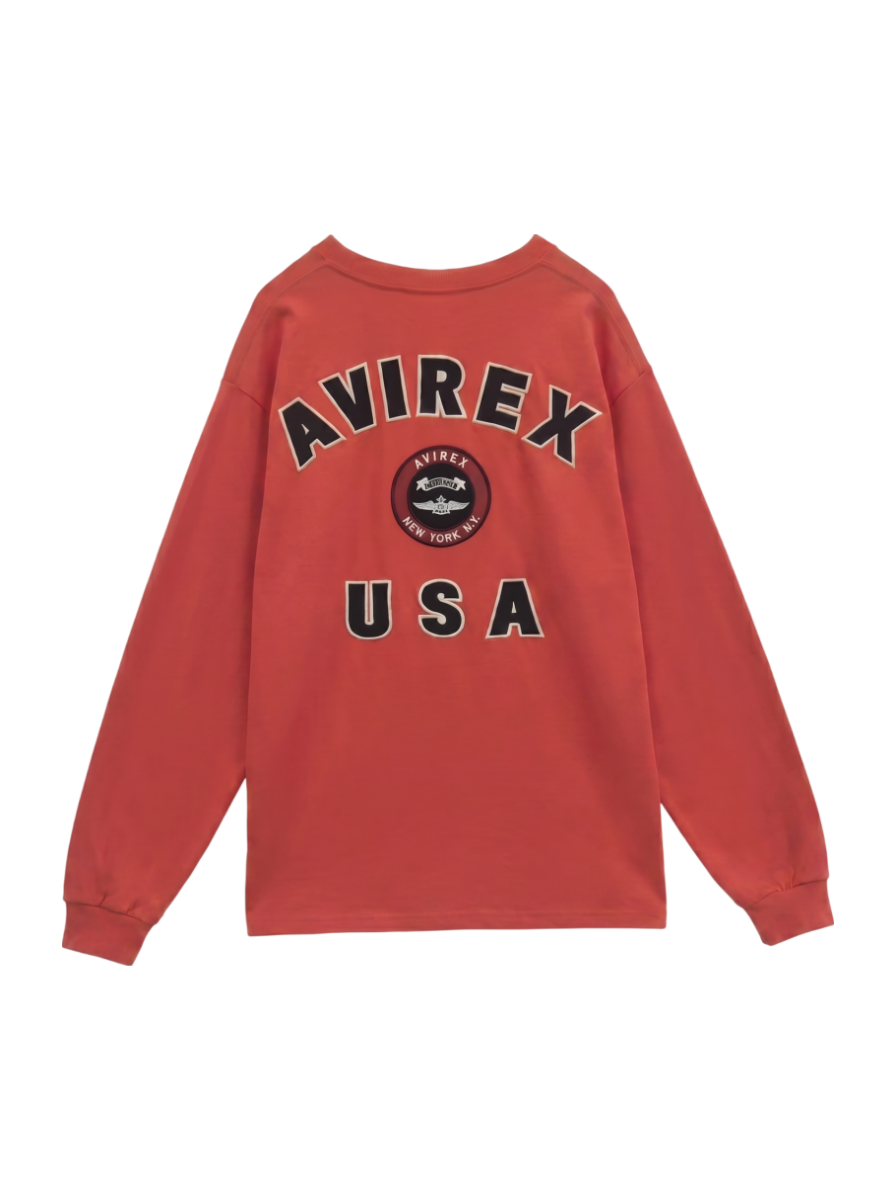 AVIREX / VARSITY LOGO L/S T-SHIRT / バーシティ ロゴ 長袖Tシャツ/ AVIREX /アヴィレックス