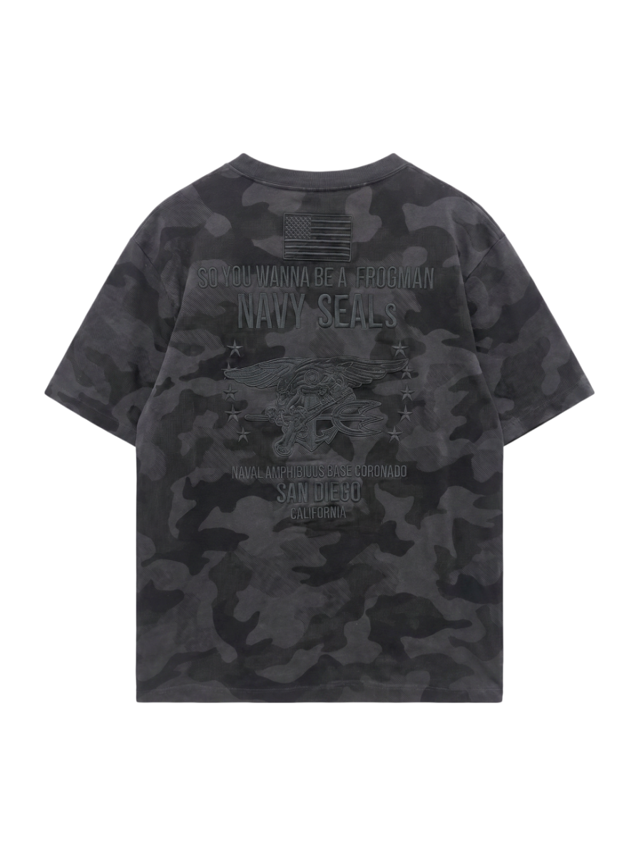 AVIREX / 【直営店限定】刺繍ティーシャツ ネイビーシールズ/EMBROIDERED T-SHIRT NAVY SEALs