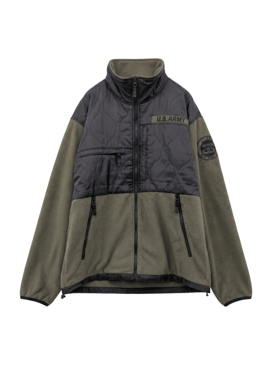 AVIREX / キルト コンビ フリース / QUILT COMBI FLEECE JACKET
