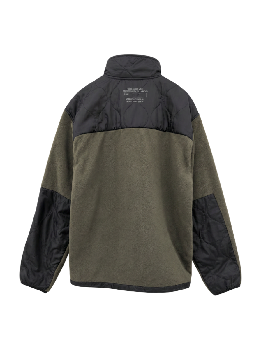 AVIREX / キルト コンビ フリース / QUILT COMBI FLEECE JACKET