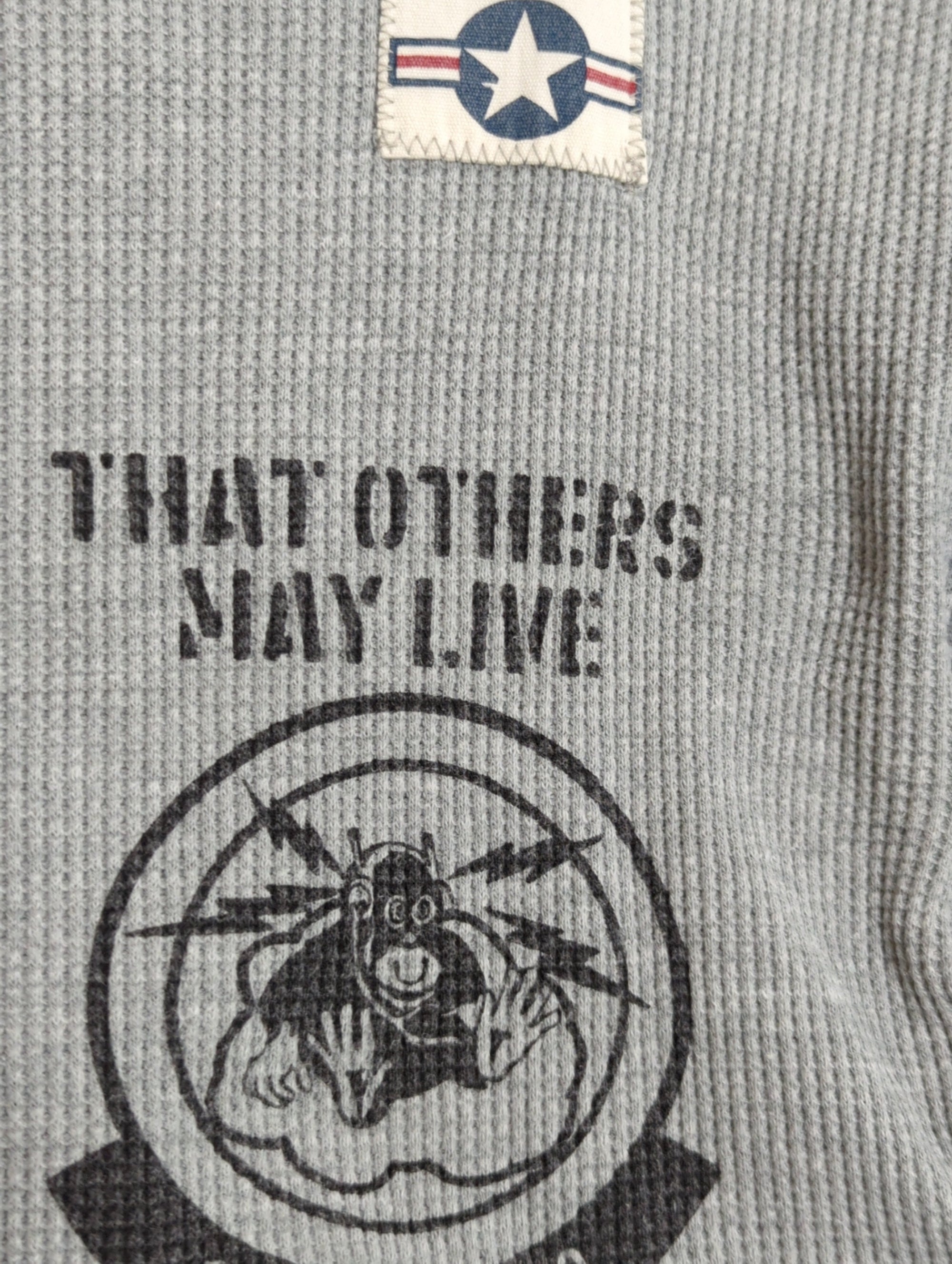 AVIREX / L/S WAFFLE T-SHIRT N.Y A.N.G