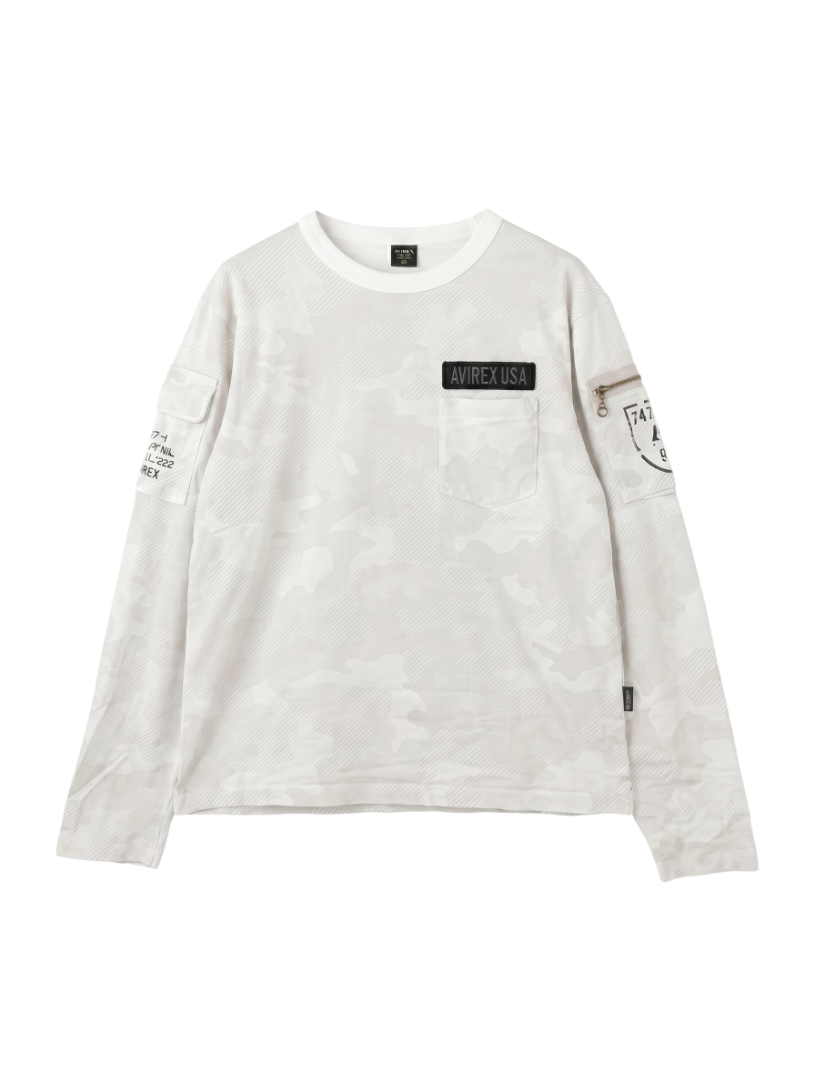 AVIREX / ファティーグ クルーネック 長袖 Tシャツ/LONG SLEEVE FATIGUE CREW NECK T-SHIRT
