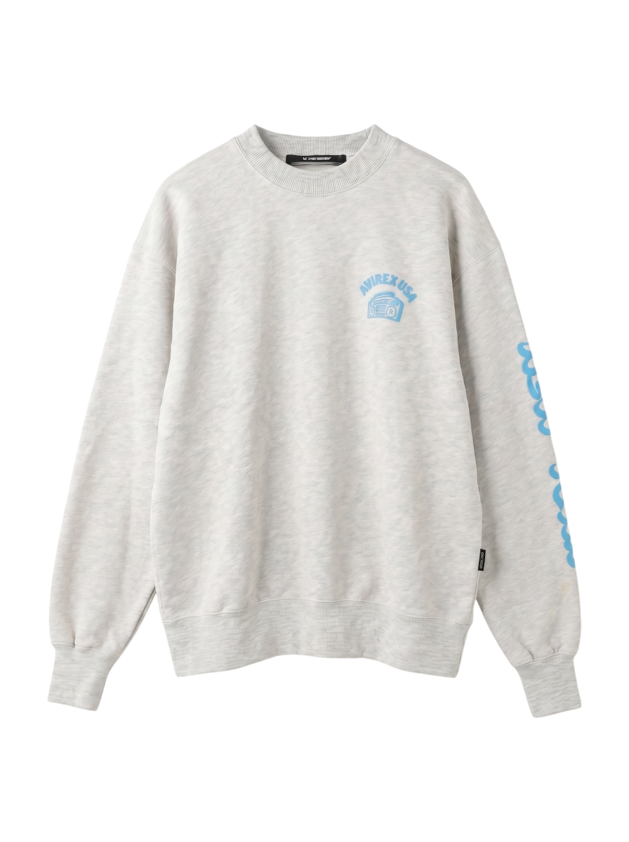 AVIREX / FOAMING CREW NECK SWEAT "AVIREX USA" / フォーミング クルーネックスウェット / AVIREX