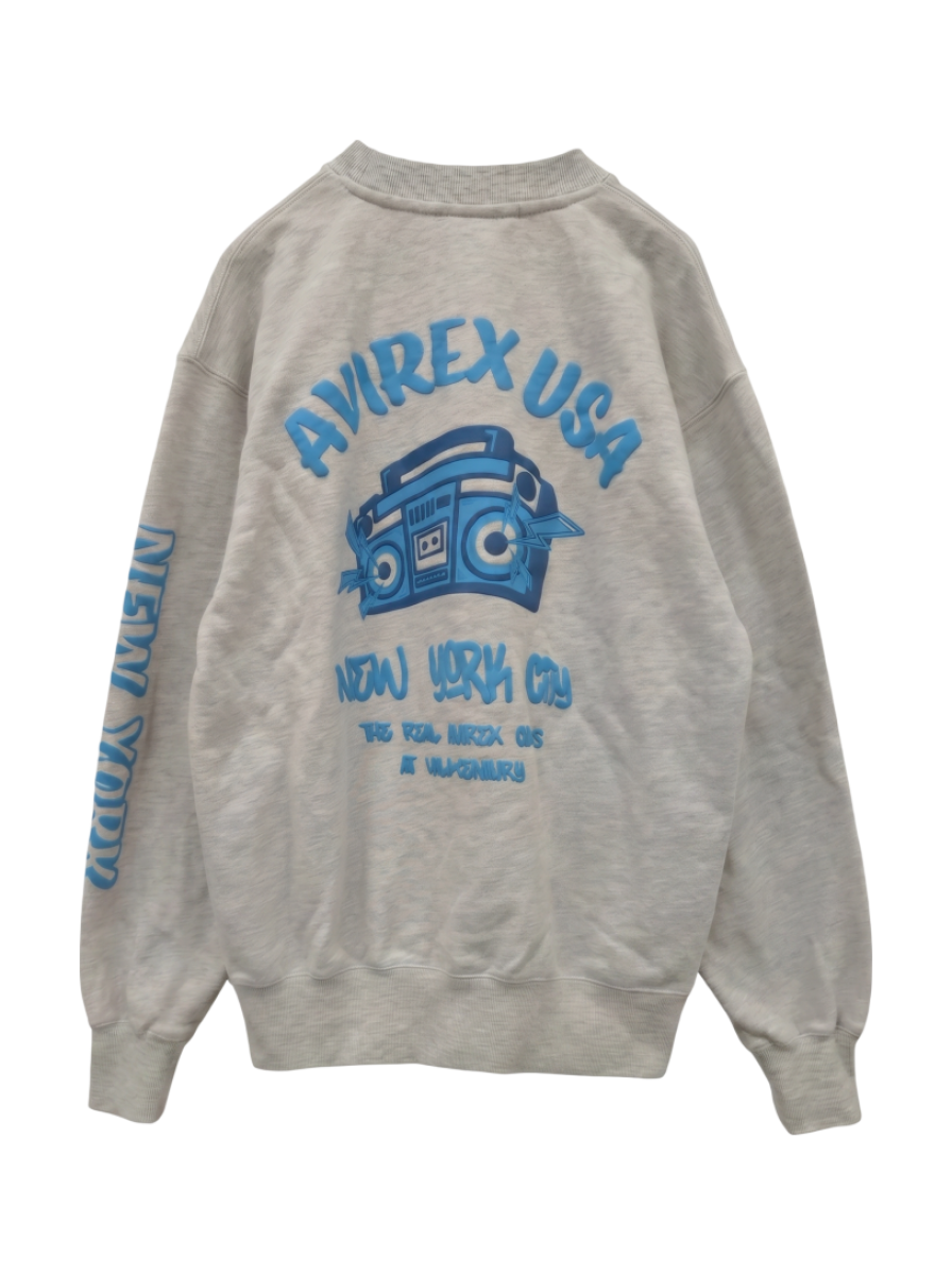 AVIREX / FOAMING CREW NECK SWEAT "AVIREX USA" / フォーミング クルーネックスウェット / AVIREX
