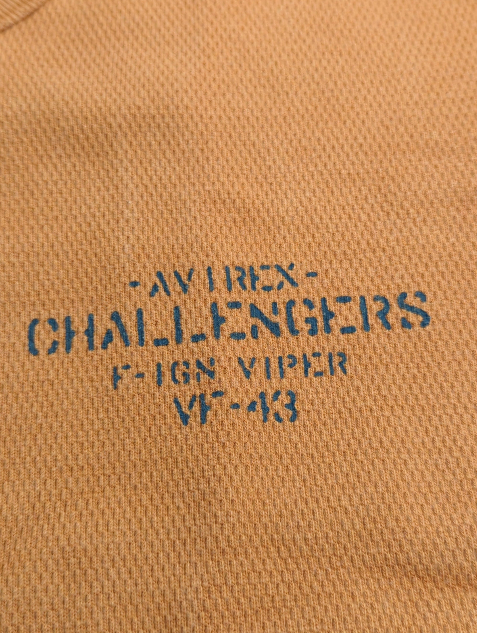 AVIREX / 【直営店舗限定】ハニカムワッフル Vネック Tシャツ チャレンジャース
