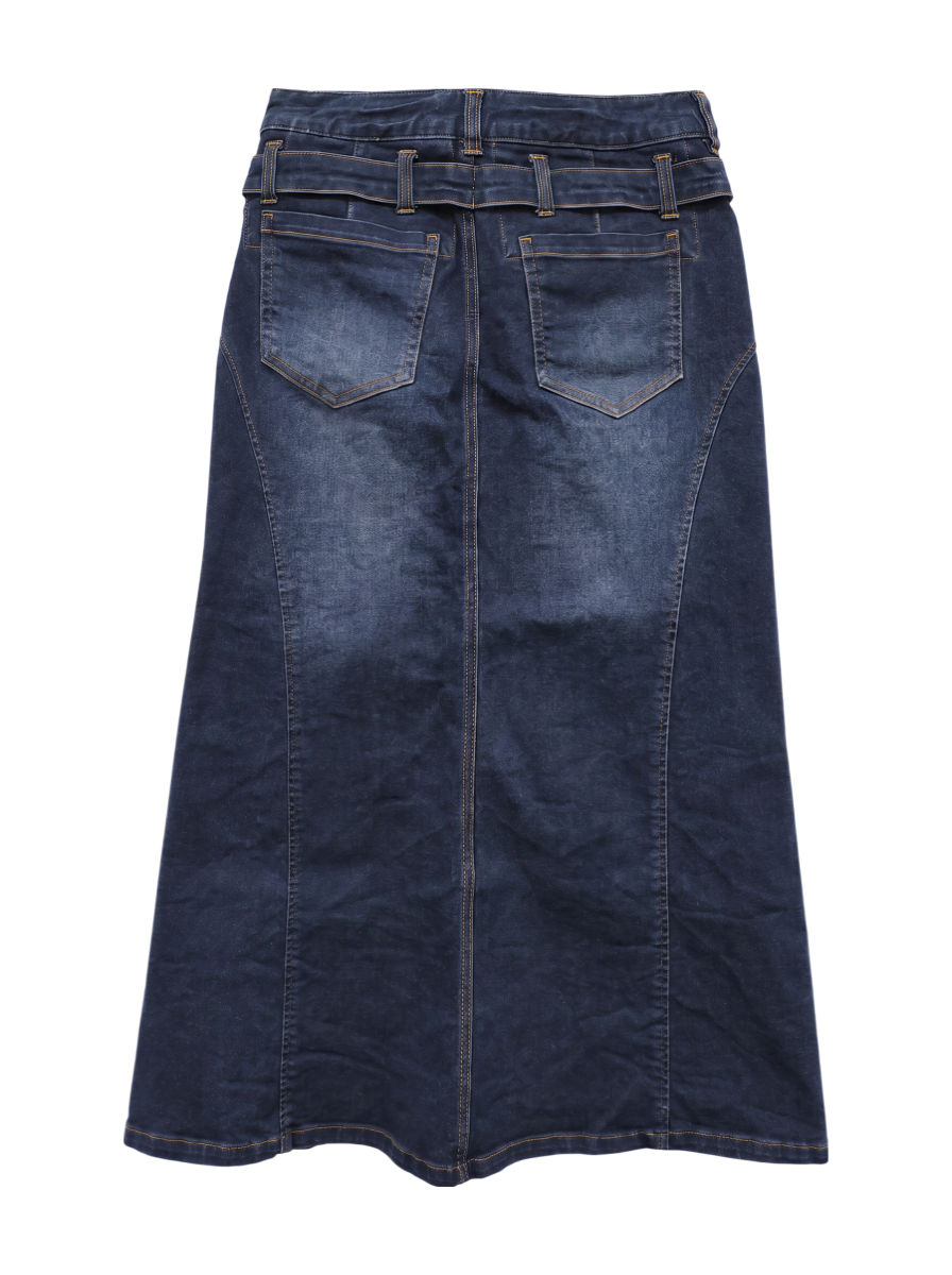 AVIREX / サテンストレッチ マーメイドロングスカート/SATIN STRETCH MERMAID LONG SKIRT