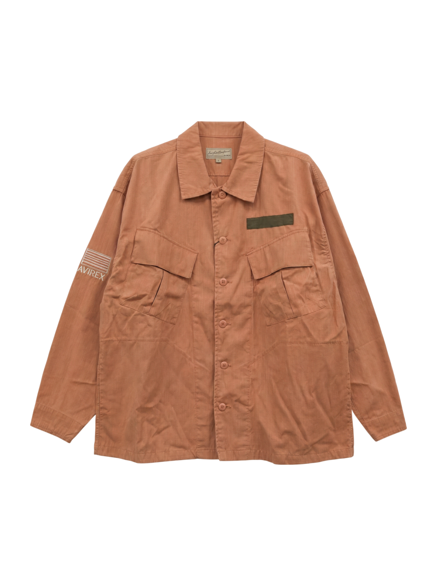 AVIREX / 《WEB&DEPOT限定》PIGMENT DYED FATIGUE SHIRT / ピグメント ダイ ファティーグ シャツ