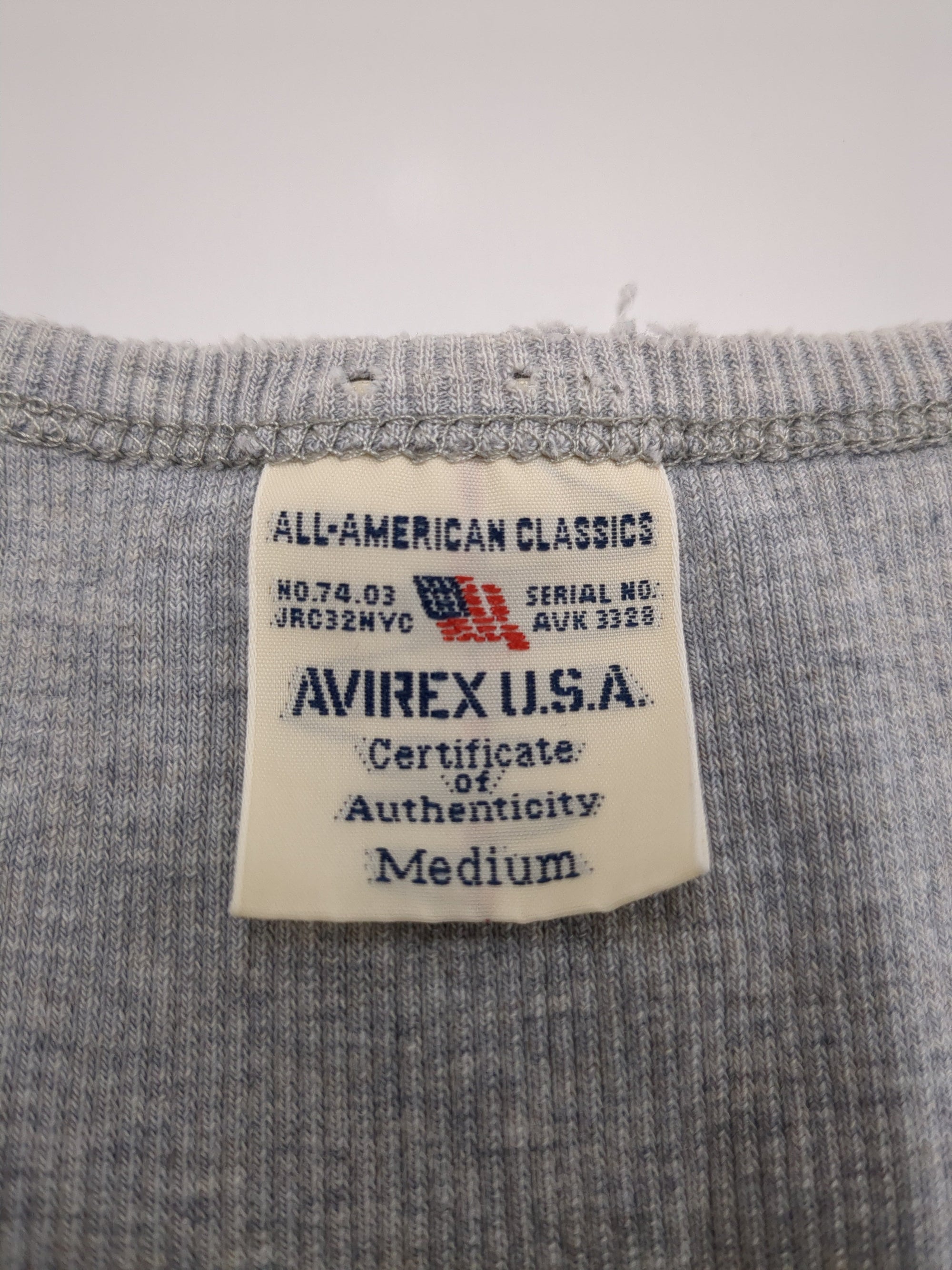 AVIREX / 《DAILY/デイリー》HALF SLEEVE U-NECK T-SHIRT/デイリー 五分袖 Uネック Tシャツ/AVIREX