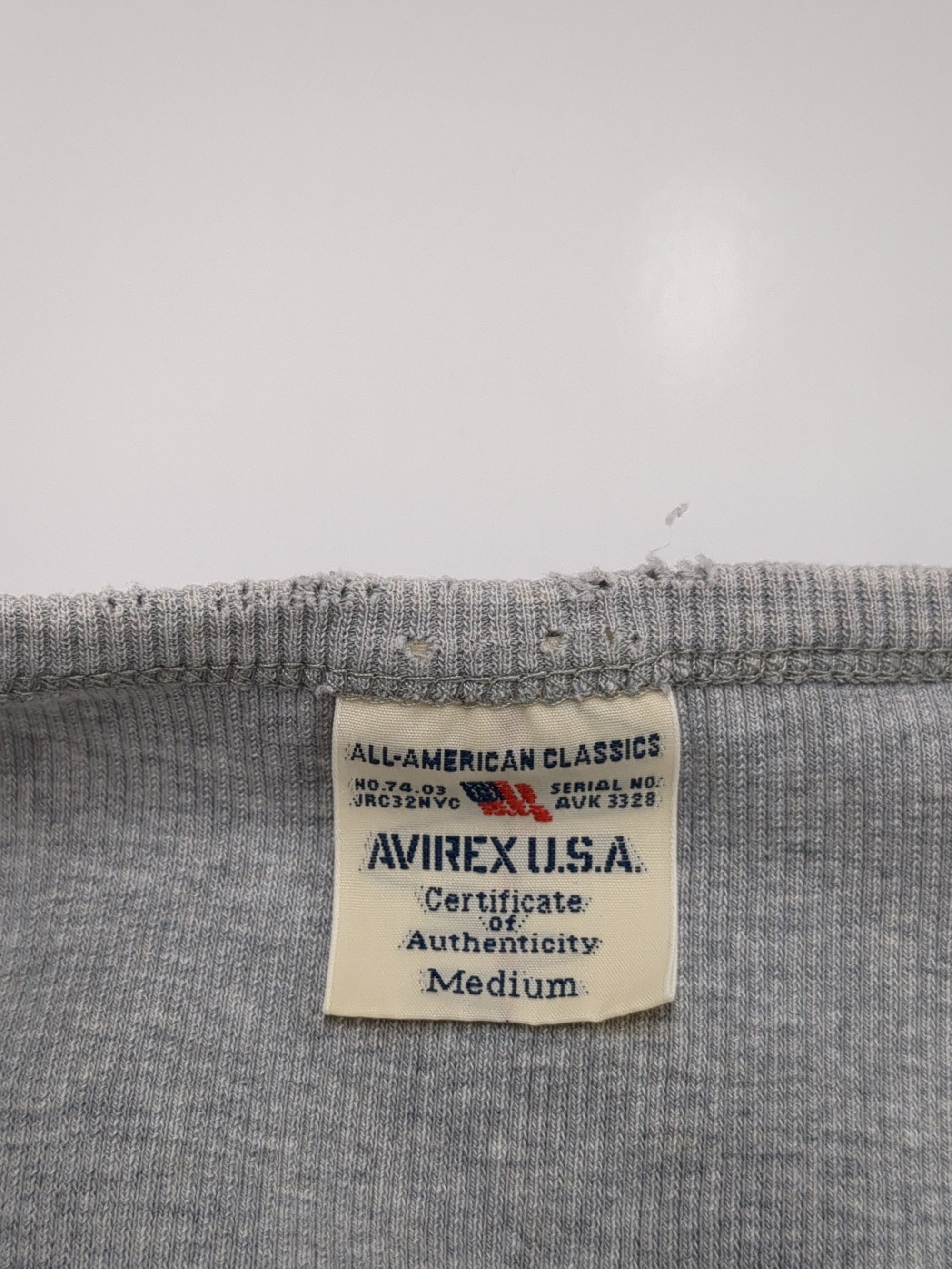 AVIREX / 《DAILY/デイリー》HALF SLEEVE U-NECK T-SHIRT/デイリー 五分袖 Uネック Tシャツ/AVIREX