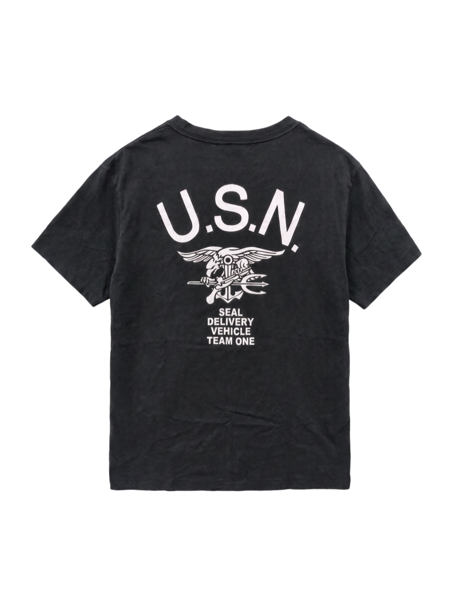 AVIREX / U.S.N.シールズ バックプリント ティーシャツ/U.S.N. SEALS BACK PRINT T-SHIRT