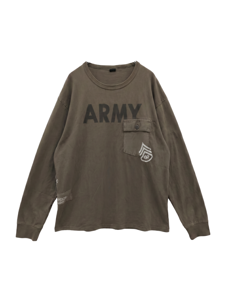AVIREX / コンビネーション アーミーTシャツ/COMBINATION ARMY L/S T-SHIRT