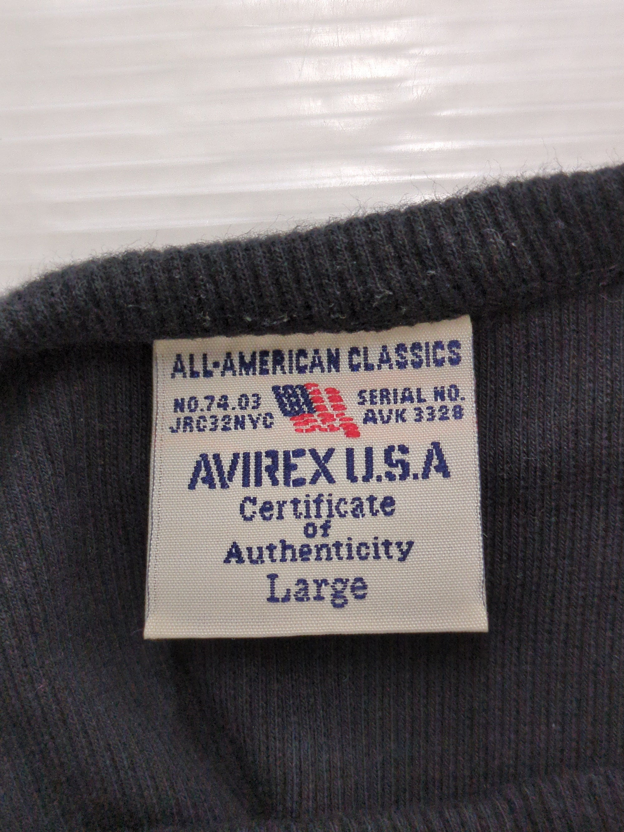 AVIREX / 《DAILY/デイリー》RIB L/S CREW NECK T-SHIRT/リブ 長袖 クルーネック Tシャツ デイリーウェア